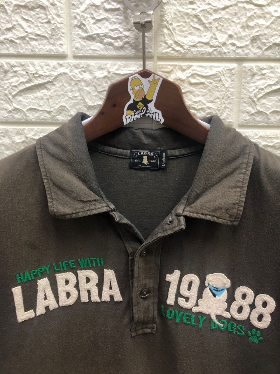 American Apparel Rare USA Japan LABRA POP Dog Animal polo Size US M / EU 48-50 / 2 - 11 Thumbnail