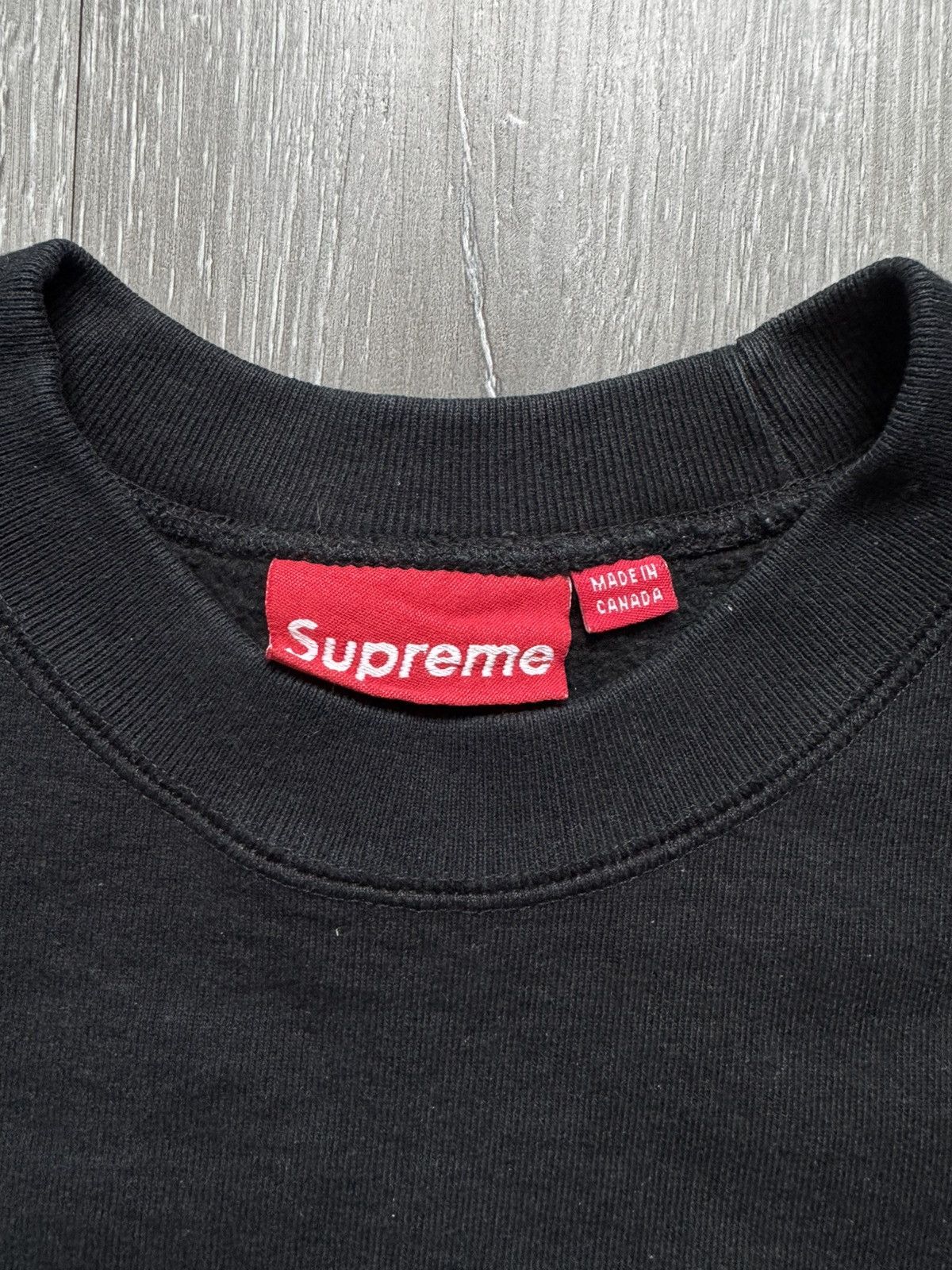 Supreme Supreme Purple on Black Box Logo Crewneck Size US XXL / EU 58 / 5 - 6 Thumbnail