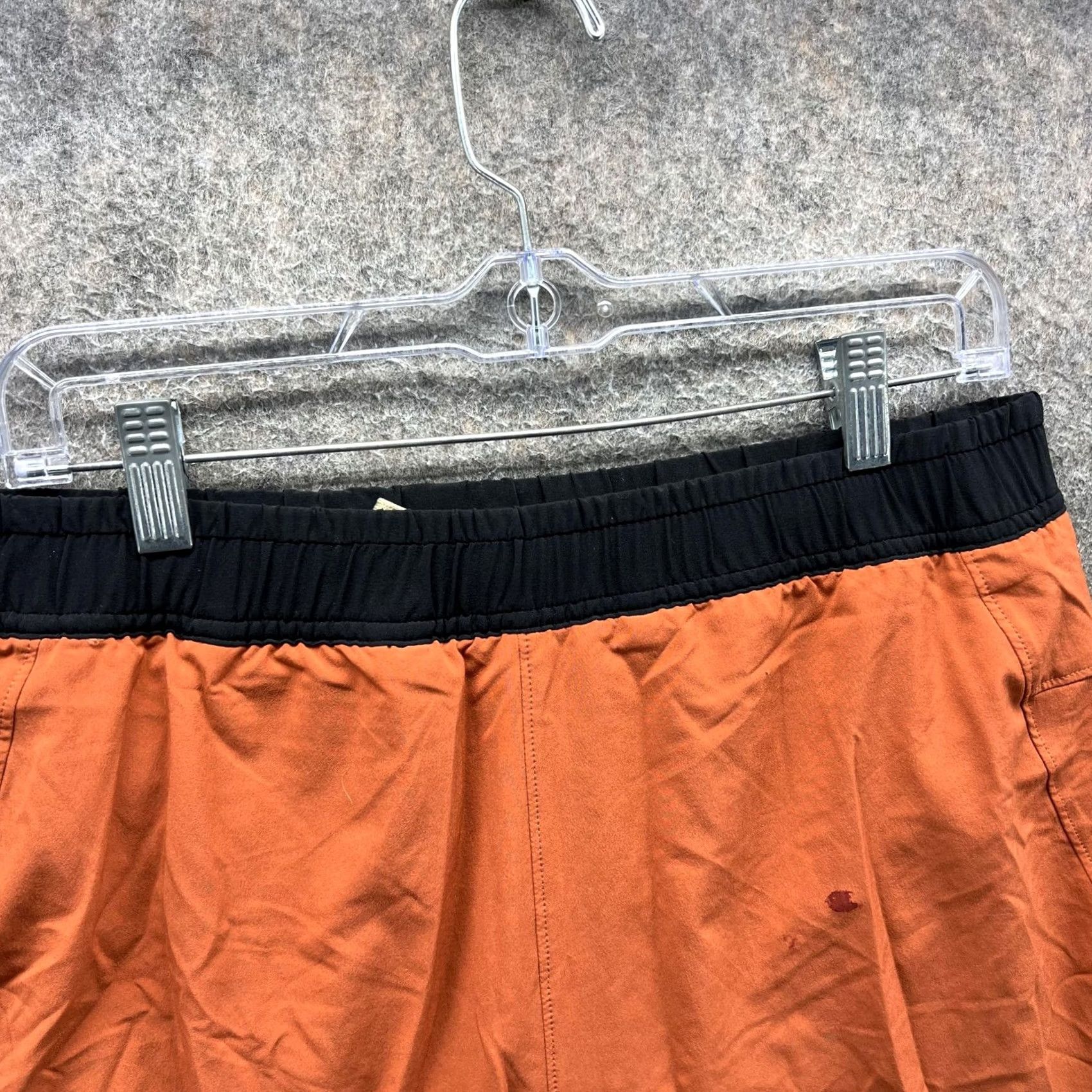 Eddie Bauer Eddie Bauer Shorts Mens Large Orange Athletic Lined 7 Inseam Reflective Pockets Drawstring Lightweight Stretch Debug Size US 33 - 7 Thumbnail