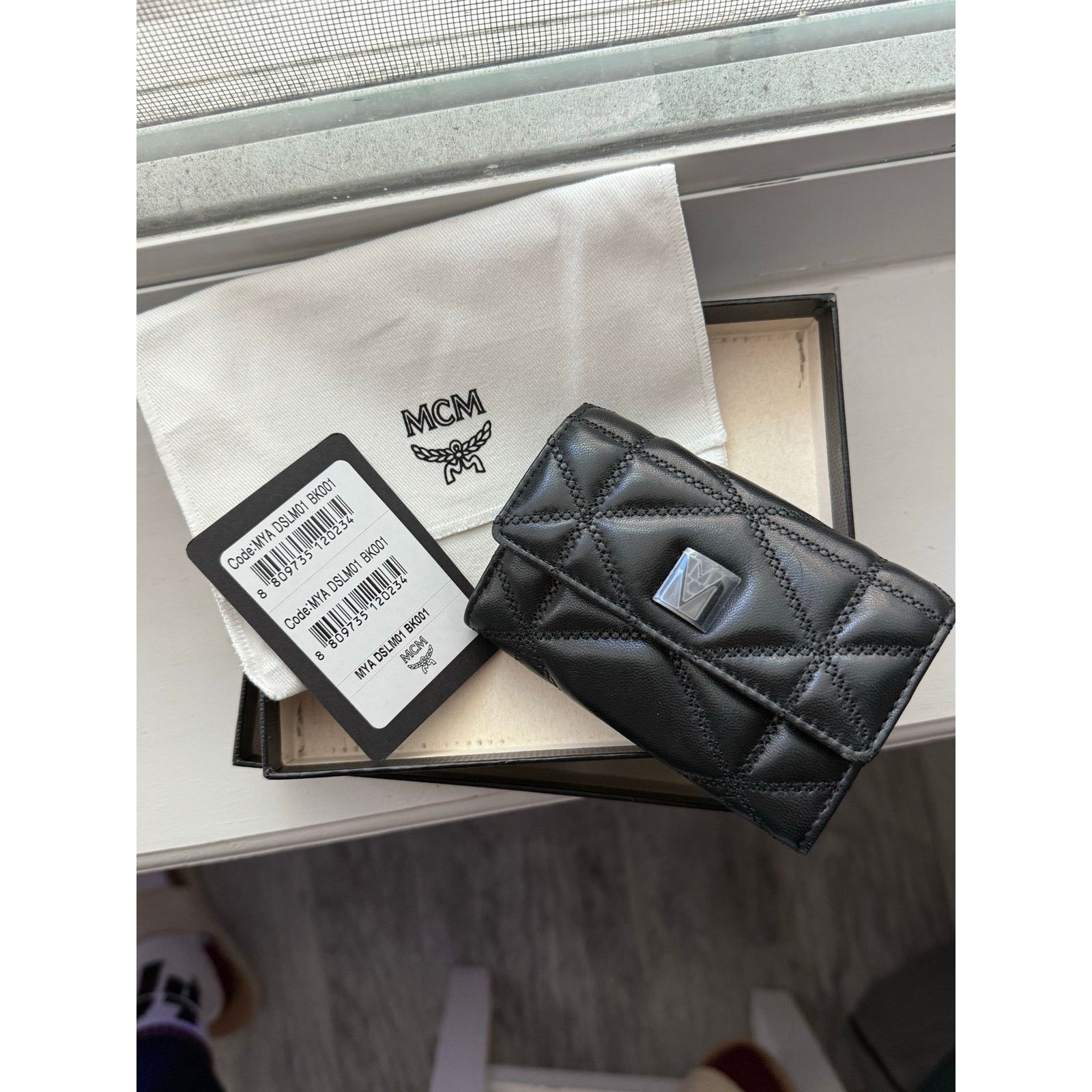 MCM MCM Travia Quilted Leather Card Case – Authentic Black NWT Size ONE SIZE - 7 Thumbnail