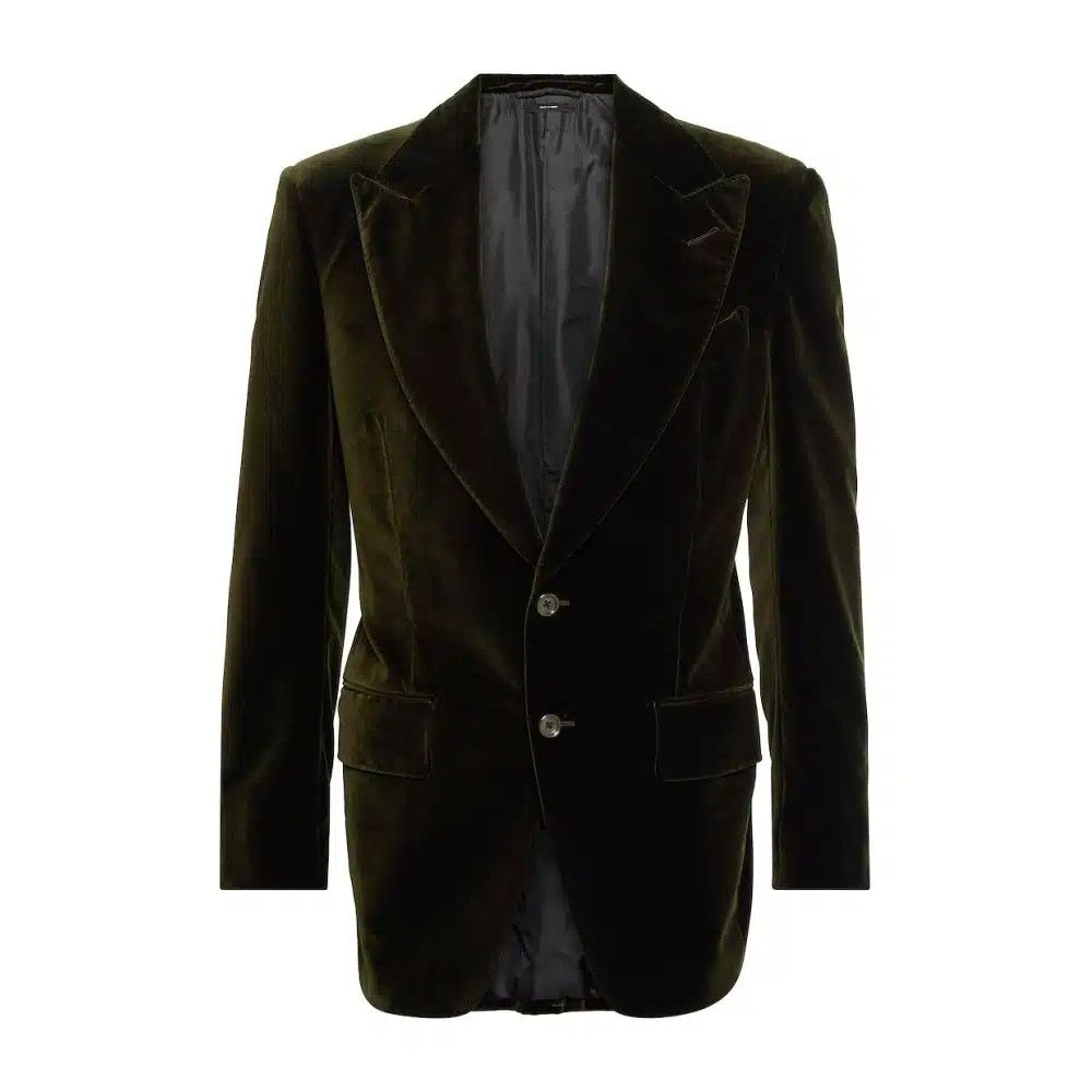 o1w1db10125 JLAP02 Velvet Atticus Jacket in Olive Green