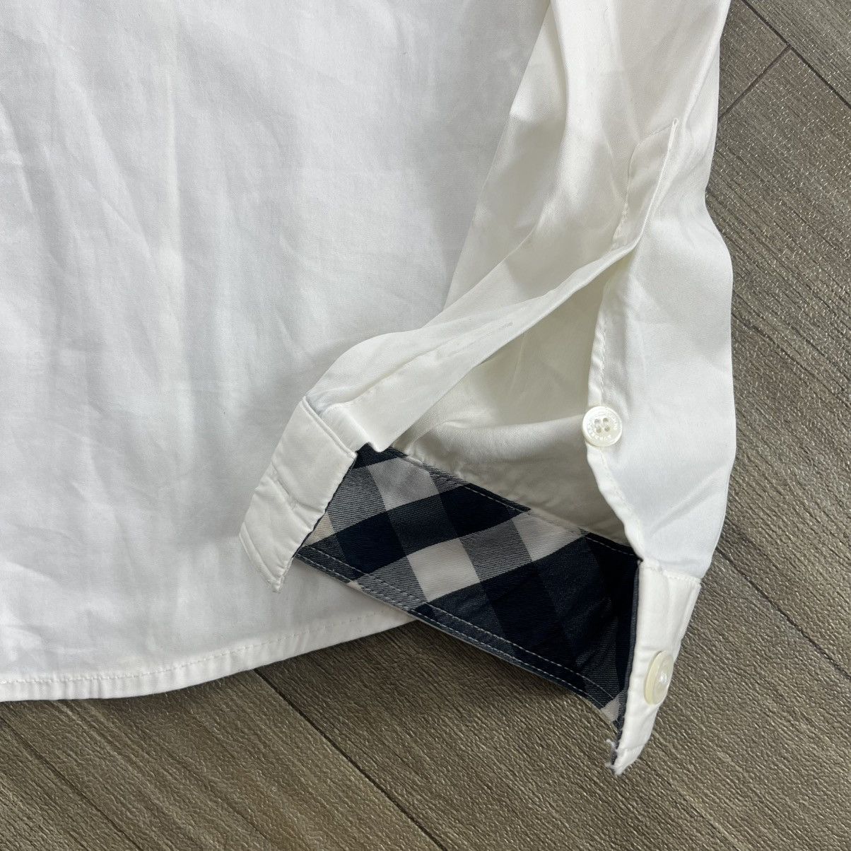 Burberry Burberry London Nova Check White Collared Long Sleeve Shirt Size XS / US 0-2 / IT 36-38 - 8 Thumbnail