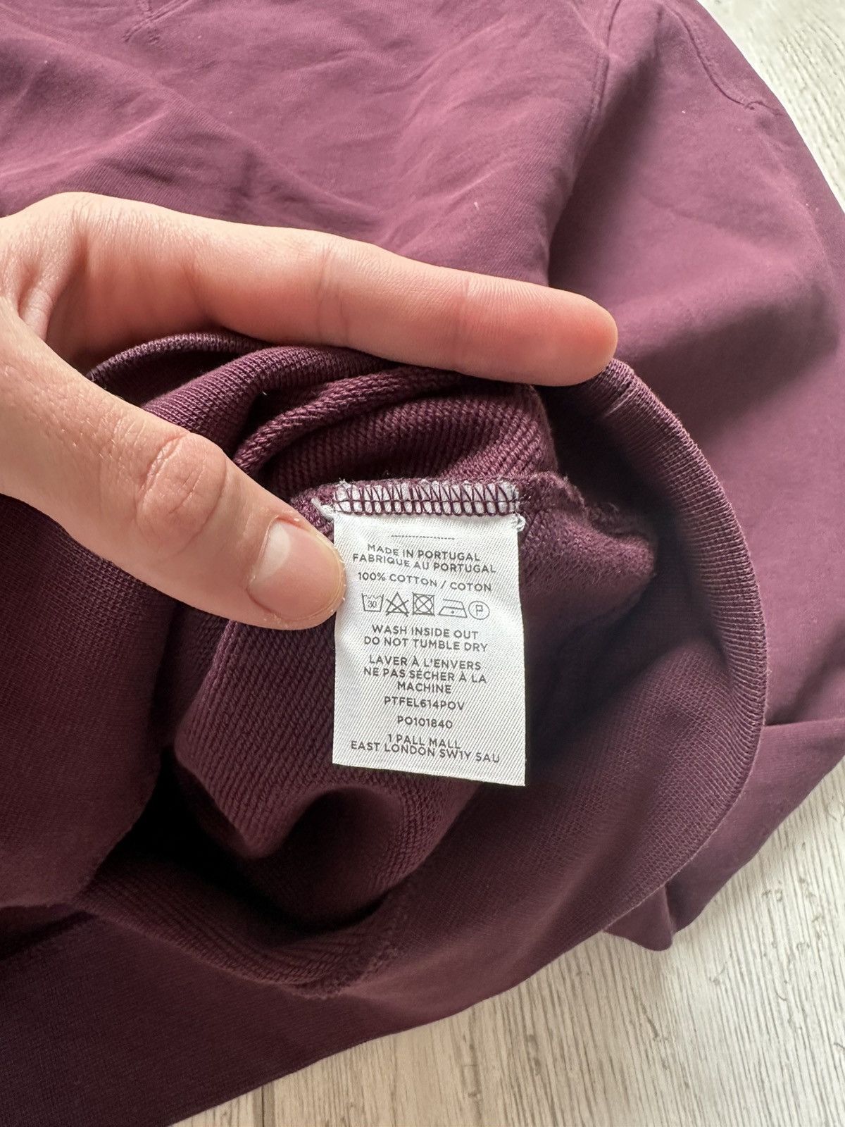 Orlebar Brown Orlebar Brown Sweatshirt Burgundy Mens Crew Neck Pullover Size US S / EU 44-46 / 1 - 8 Thumbnail