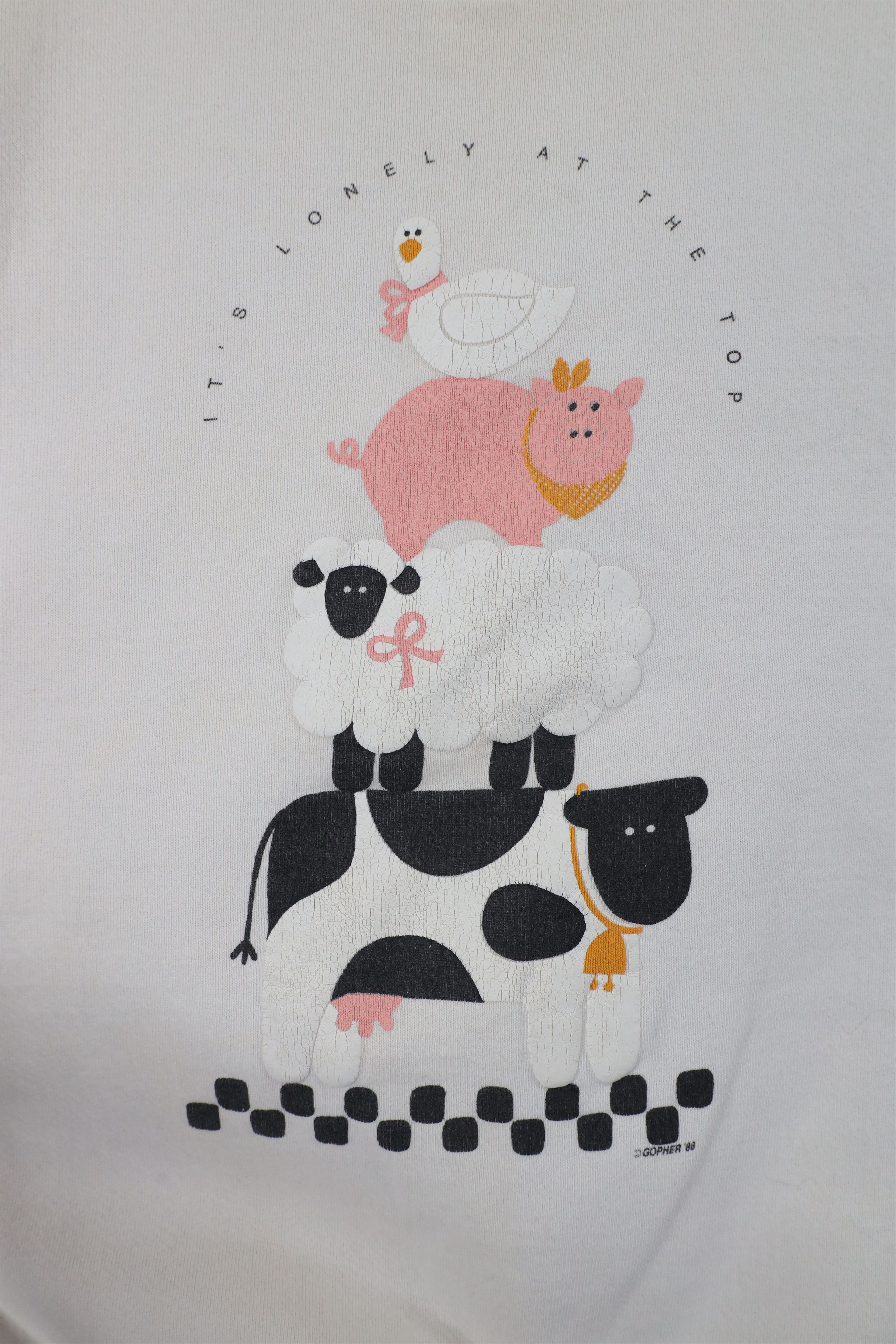 Vintage Vintage 80s Country Farmhouse Animals Sweatshirt USA Size L / US 10 / IT 46 - 4 Thumbnail