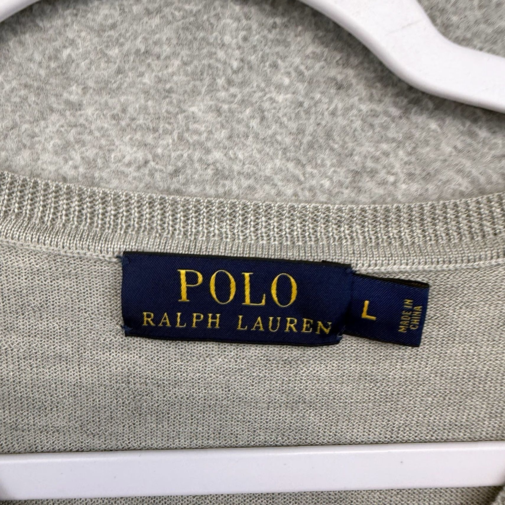 Polo Ralph Lauren Polo Ralph Lauren Sweater Merino Wool Silk Cashmere Crewneck Mens L Gray Size US L / EU 52-54 / 3 - 4 Thumbnail