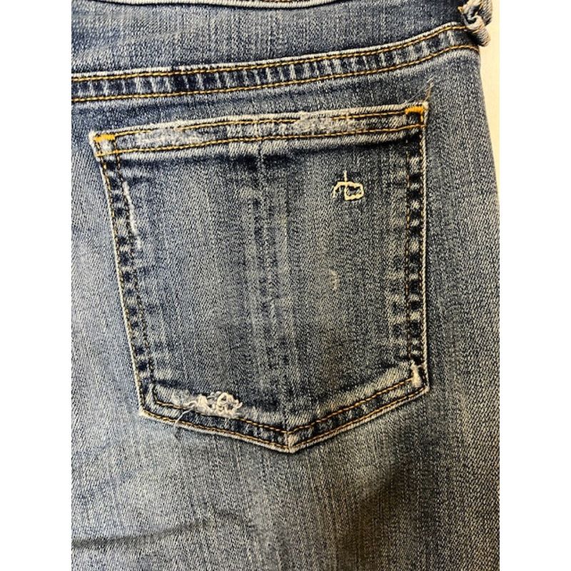 Rag & Bone Rag and Bone Skinny Distressed Blue Jeans Size 30 Size 30" / US 8 / IT 44 - 8 Thumbnail