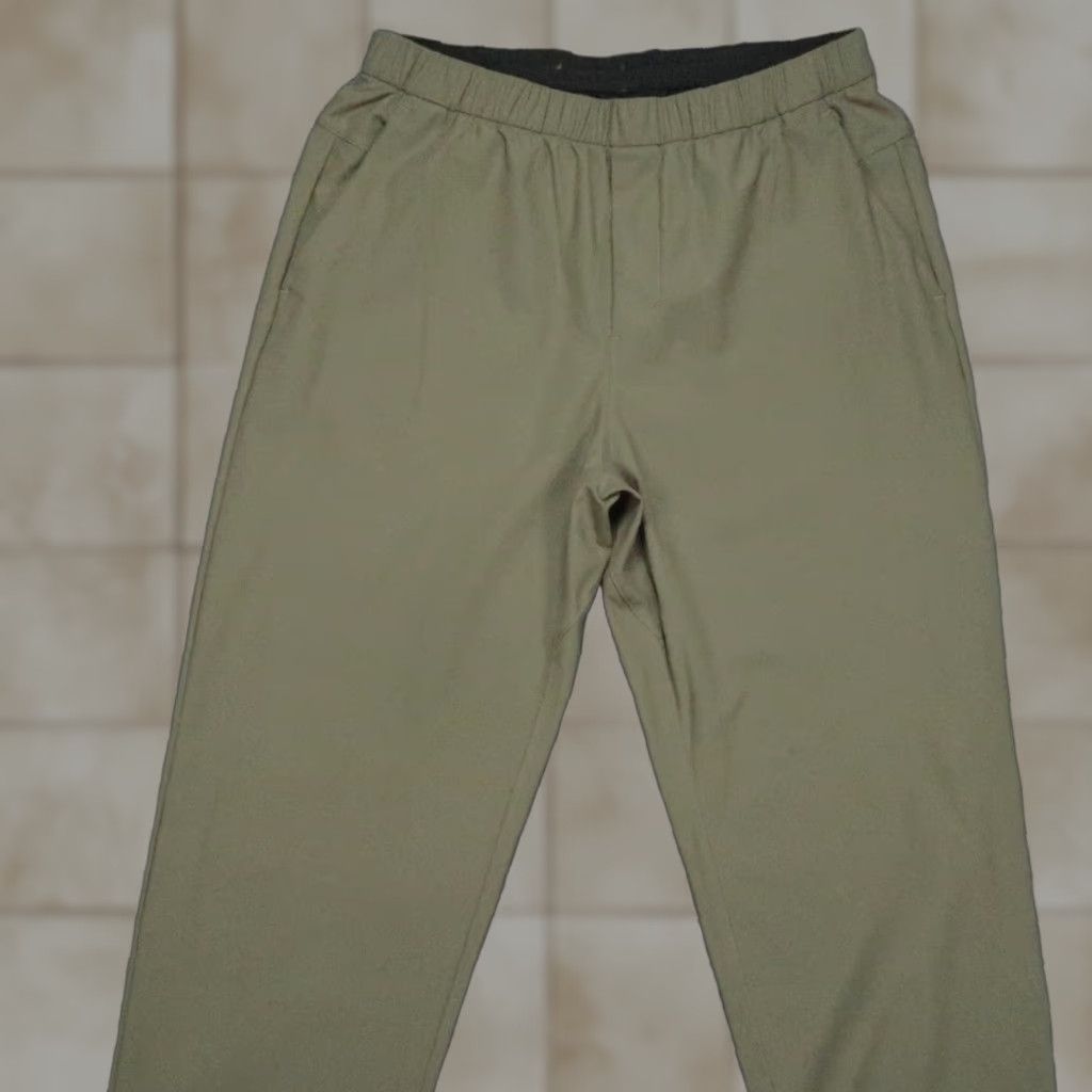 Lululemon Lululemon Pants Men Large Green ABC Pull On Trouser Training Zip Pockets Size US 33 - 1 Thumbnail