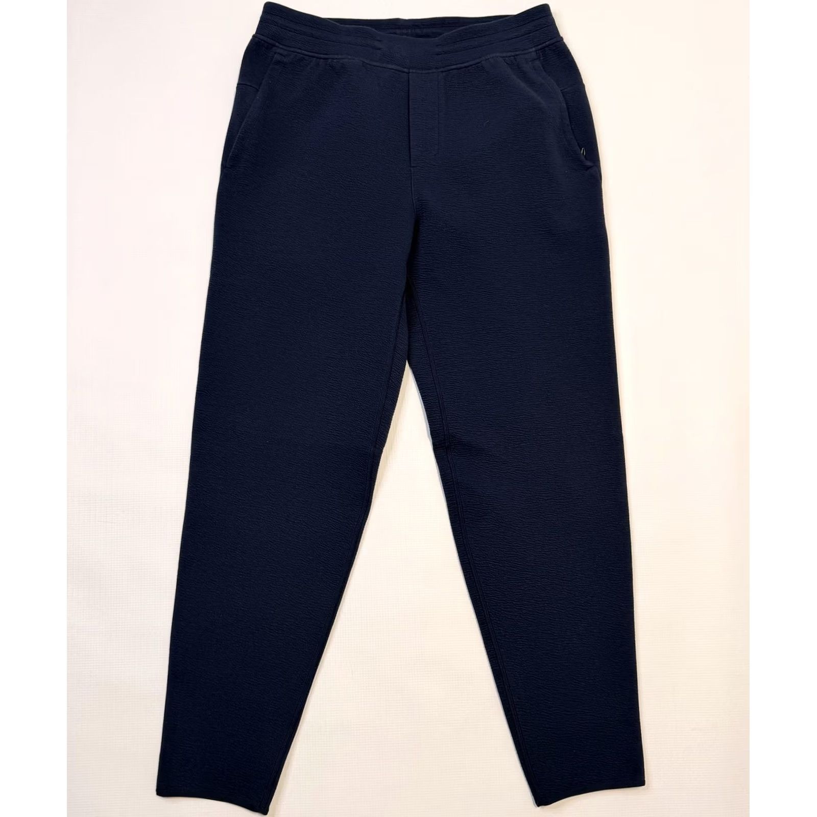Lululemon Lululemon Jogger Pants Mens M Blue Textured Knit Elastic Waist LM5AV3S Size US 31 - 2 Thumbnail