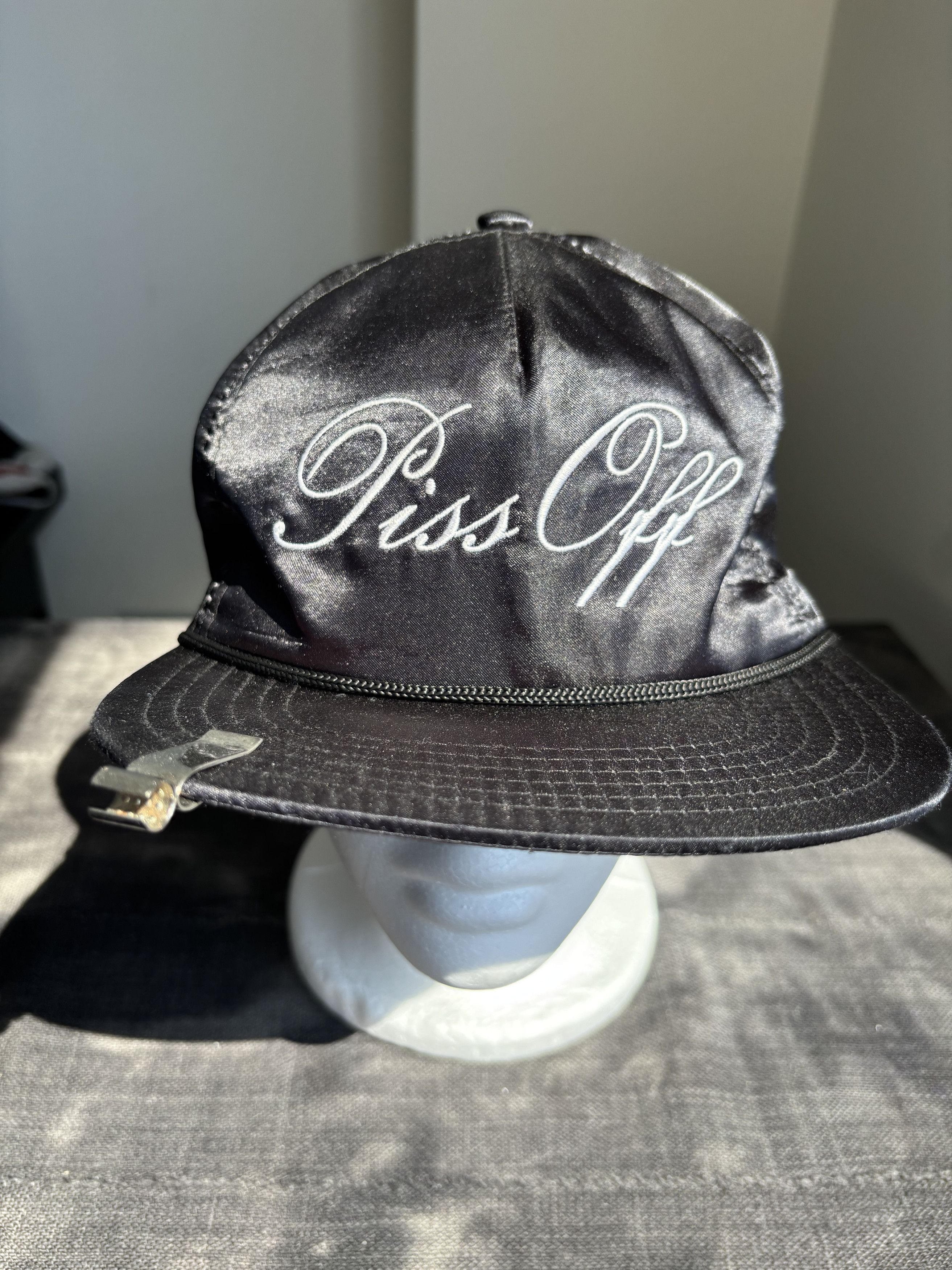 Midnight Studios Midnight Studios by Shane Gonzalez Piss Off Satin Cap Size ONE SIZE - 2 Thumbnail