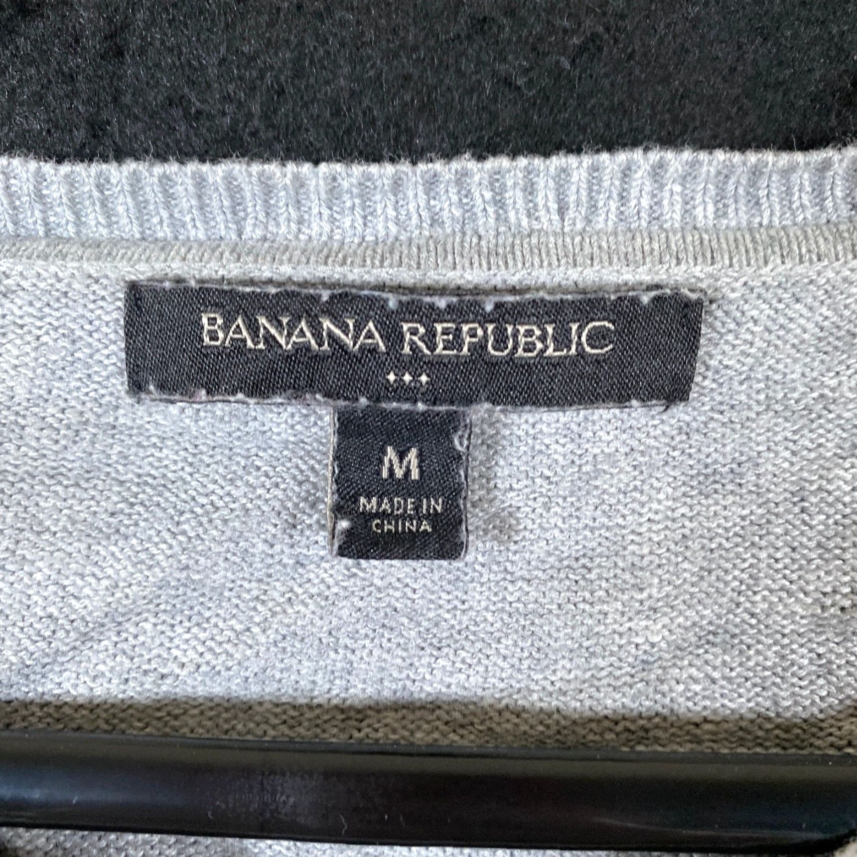 Banana Republic Banana Republic Mens Sweater Gray Crew Neck Long Sleeve Cotton Blend Medium Size US M / EU 48-50 / 2 - 6 Thumbnail