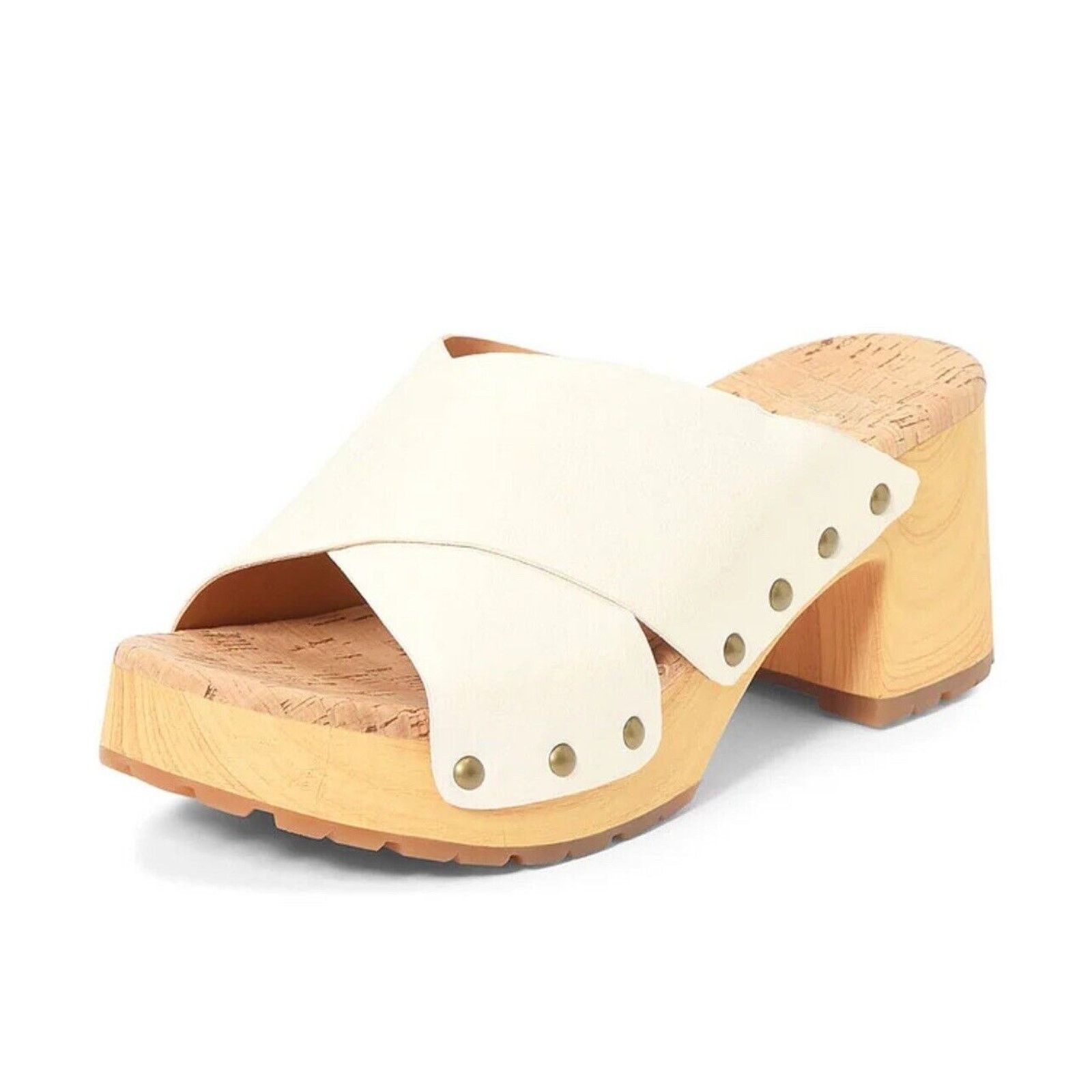 Kork-Ease Kork-Ease Tatum Slide Sandal Leather Cream Block Heel Sz 10 Size US 10 / IT 40 - 4 Thumbnail