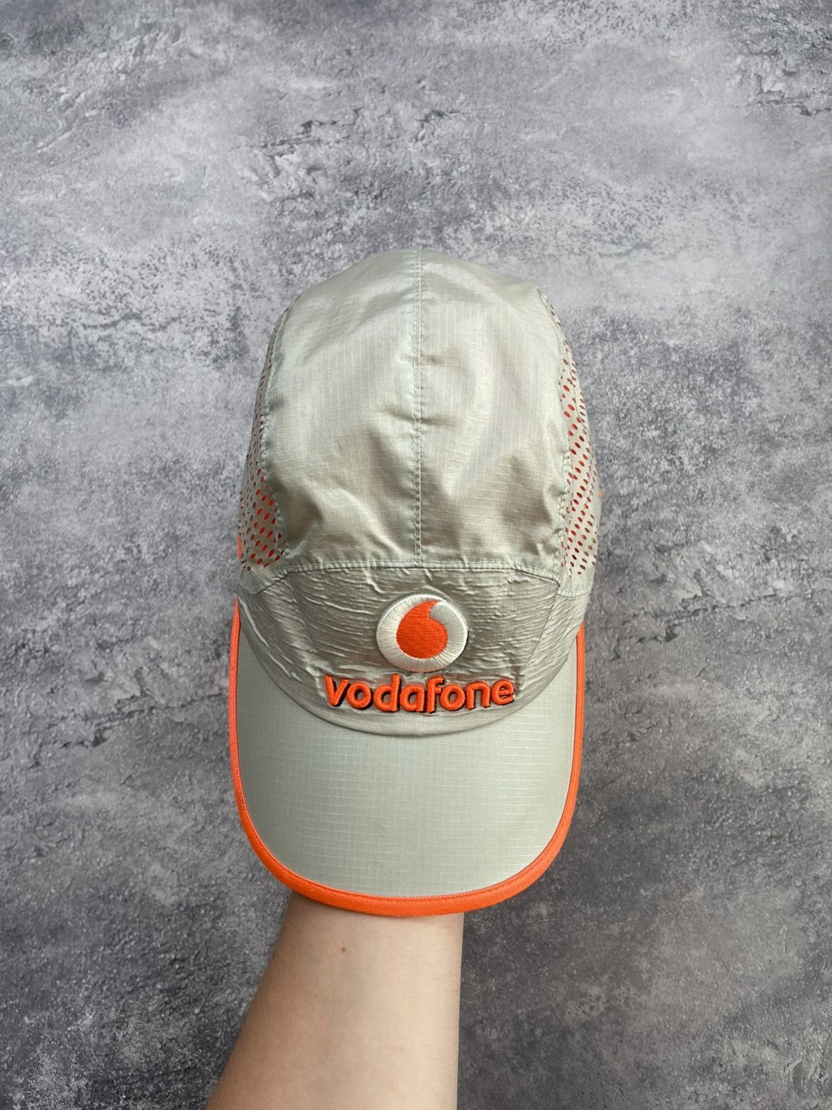 Malcolm McLaren Vintage Vodafone McLaren Mercedes Racing Nylon 5-Panel Cap Size ONE SIZE - 6 Thumbnail