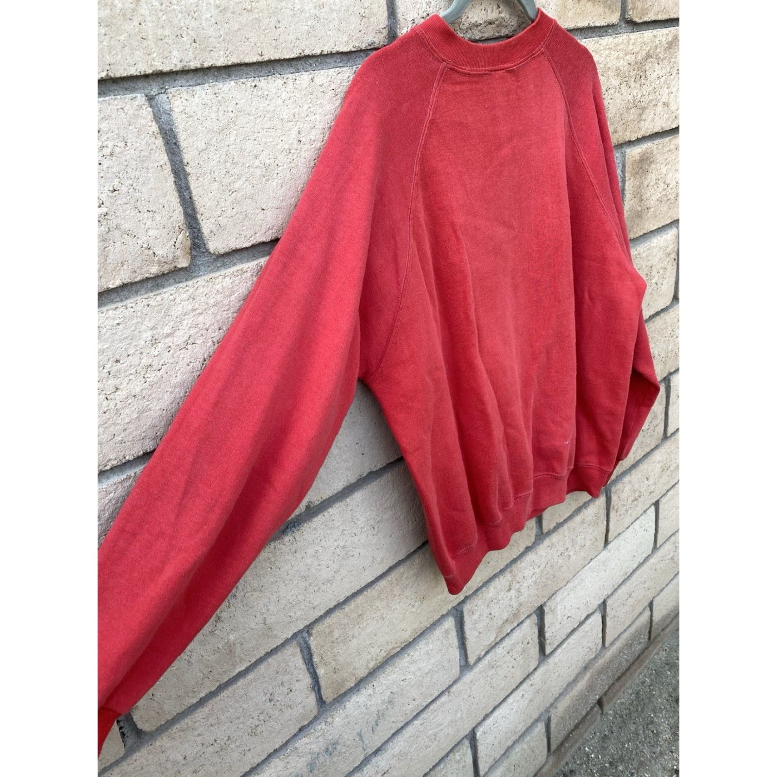 Sears VINTAGE Sears Sportswear Raglan Sweatshirt Worn Stains Sweatshirt Red XL Men Size US XL / EU 56 / 4 - 7 Thumbnail