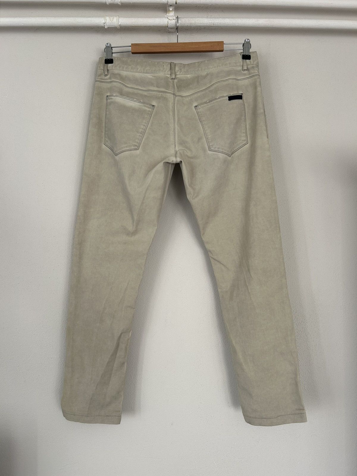 Prada Slim Fit Beige Washed Jeans Size US 34 / EU 50 - 2 Thumbnail