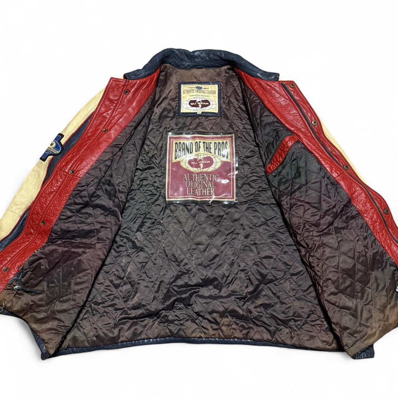 Wu-Tang Clan Vintage Wu Wear “Wu-Tang 36 Heavy Duty”Leather Jacket Size US XXL / EU 58 / 5 - 7 Thumbnail
