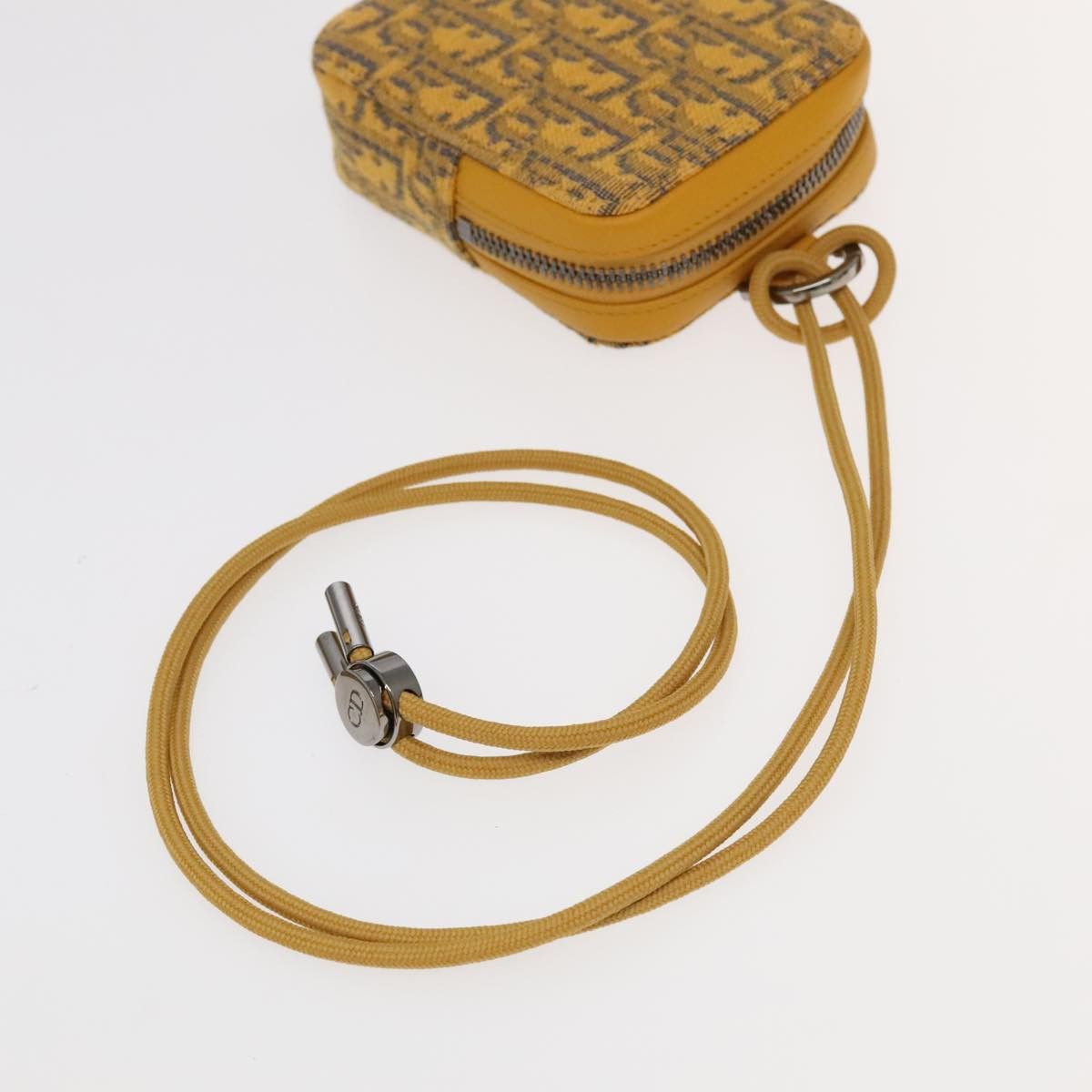 Dior DIOR Trotter Canvas Shoulder Bag Yellow Silver Size ONE SIZE - 7 Thumbnail