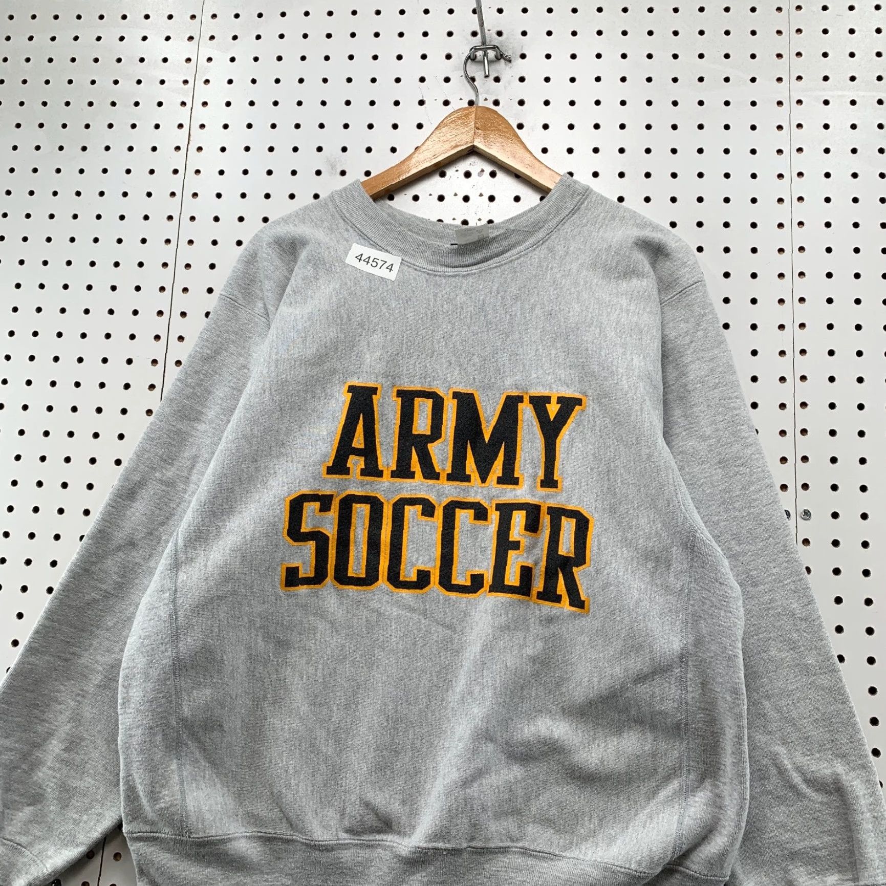 Vintage Vintage 90s Army Soccer Sweatshirt Mens Large Camber Reverse Weave USA Gray Cricket? Size US L / EU 52-54 / 3 - 3 Thumbnail
