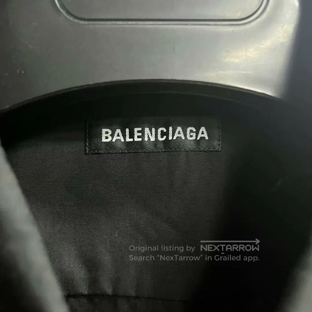 Balenciaga Balenciaga Black Letter Print Short Sleeve Shirt. Size US XS / EU 42 / 0 - 4 Thumbnail