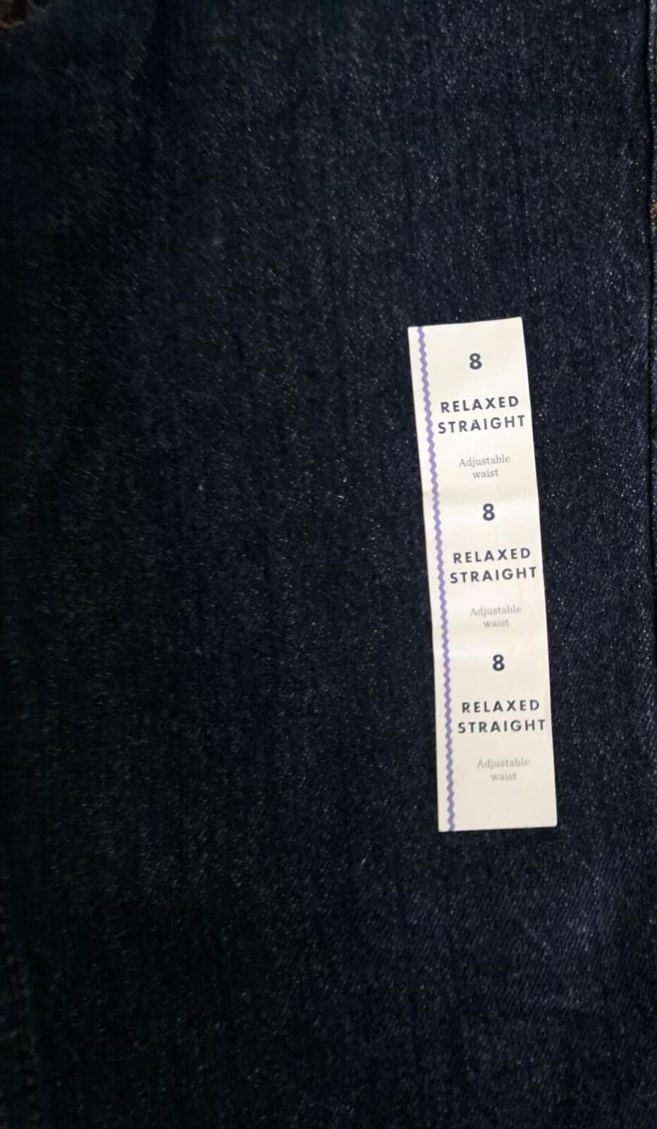 Other Cat & Jack Relaxed Straight Adjustable Waist Jeans Boys Sz 8 Size US 26 / EU 42 - 5 Thumbnail