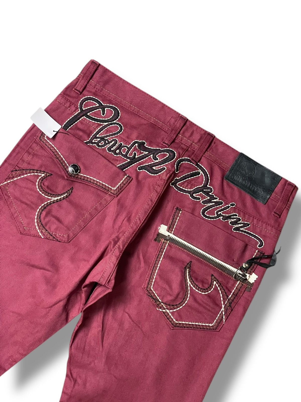 Japanese Brand × Vintage Vintage CLOUD72 Denim Embroidered Jeans (92) Size US 35 - 3 Thumbnail