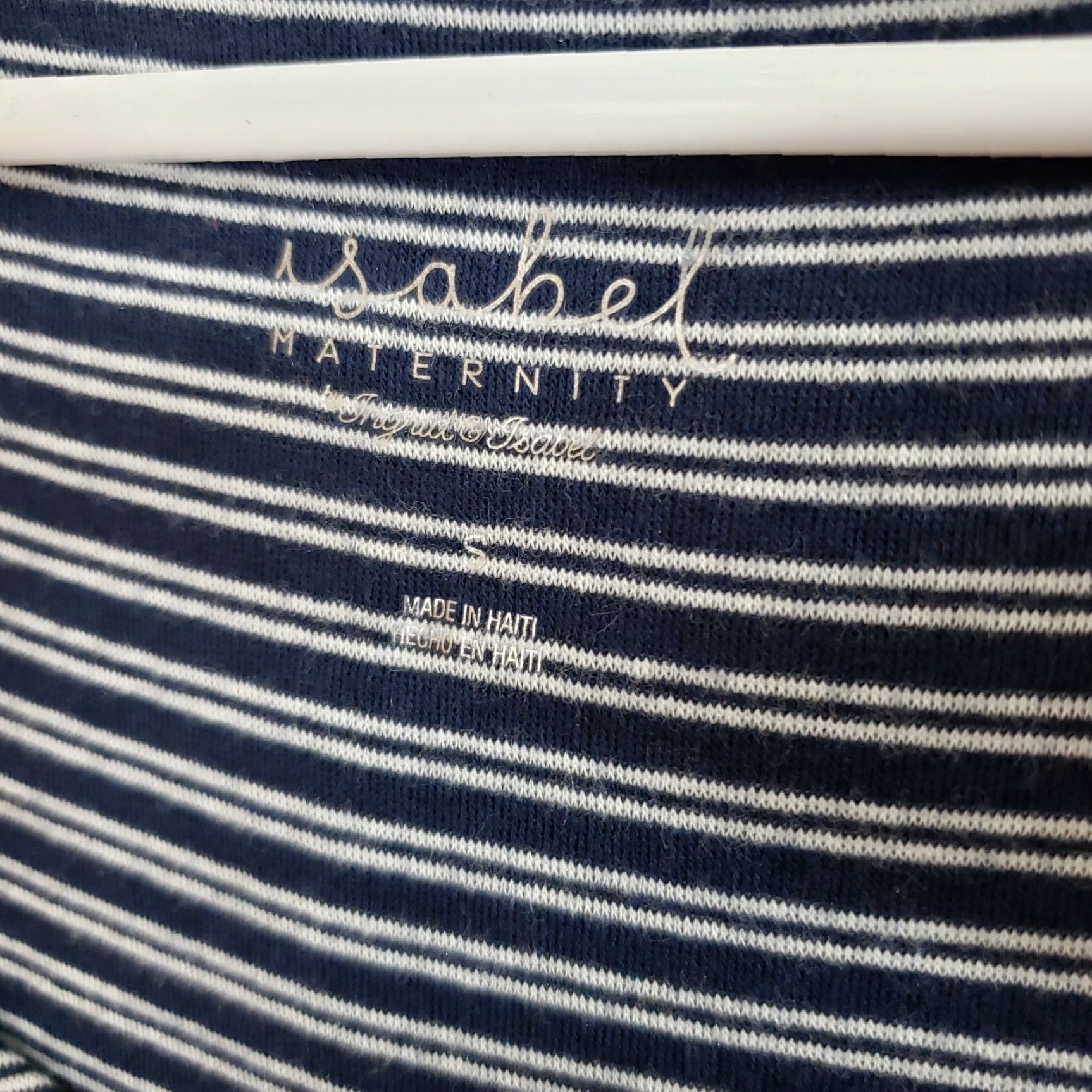 Vintage Isabel Maternity Womens Tank Top Sz Small Blue White Striped Scoop Neck Shirt Size S / US 4 / IT 40 - 5 Thumbnail