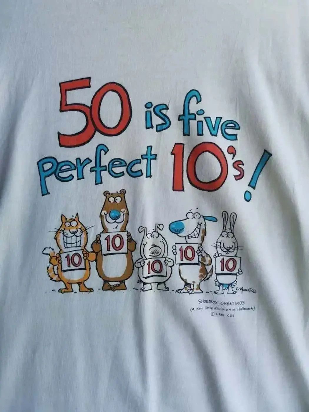 Jerzees Vintage Jerzees 50 is Five Perfect 10's T-shirt Size US XL / EU 56 / 4 - 2 Thumbnail