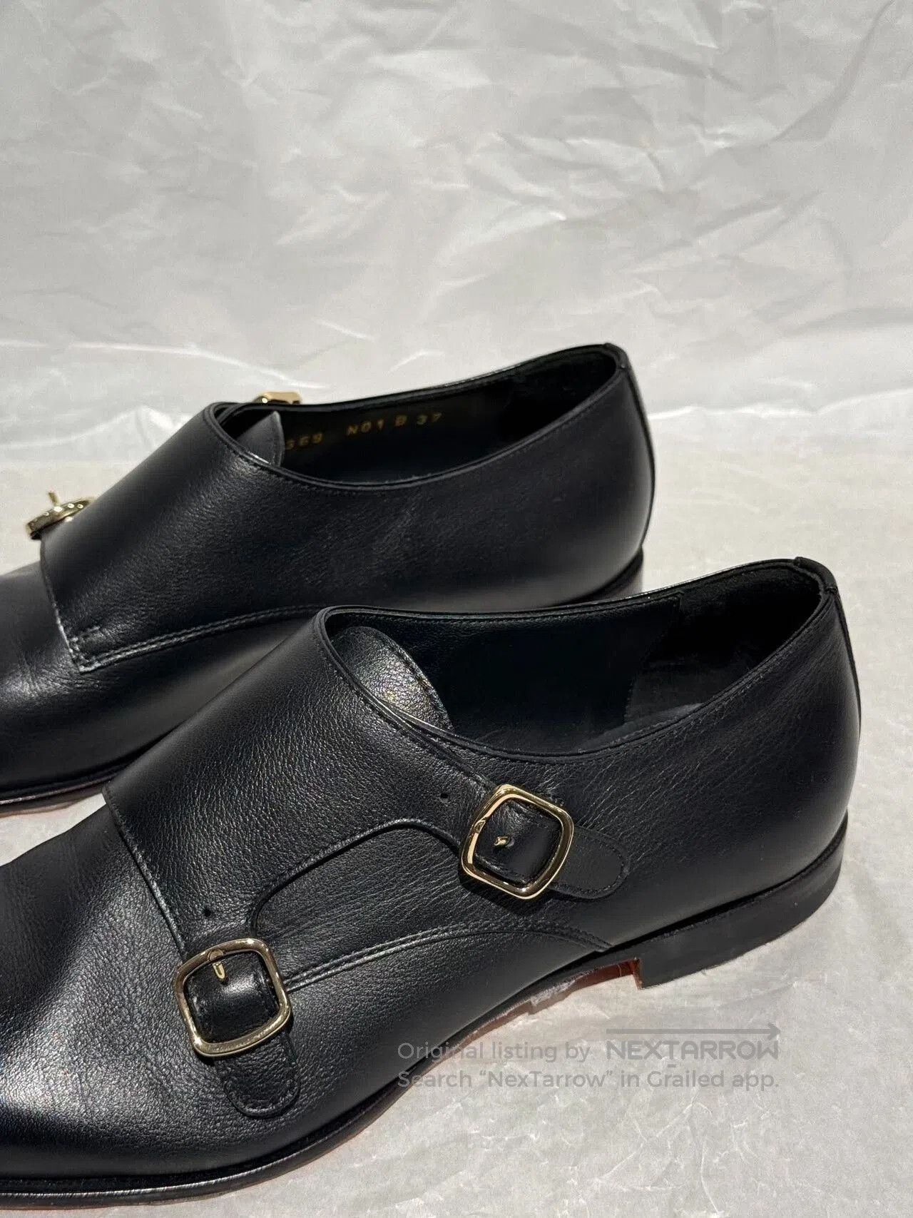 Santoni Santoni Black Monk Strap Shoes for Women. Size US 5 / IT 35 - 4 Thumbnail