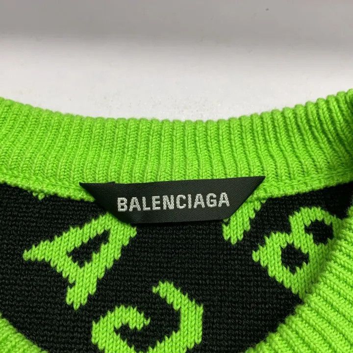 Balenciaga Balenciaga SS21 Logo Knit Long Sleeve Sweater 0079-2507 Size US S / EU 44-46 / 1 - 4 Thumbnail