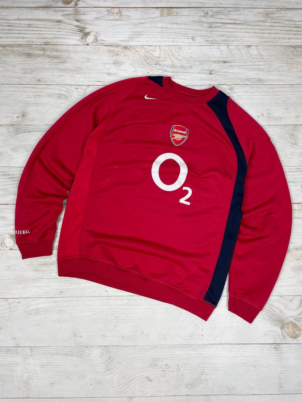 image of Nike Vintage Mike Arsenal 2004 2005 Training Sweatshirt Soccer in Red, Men's (Size XL)