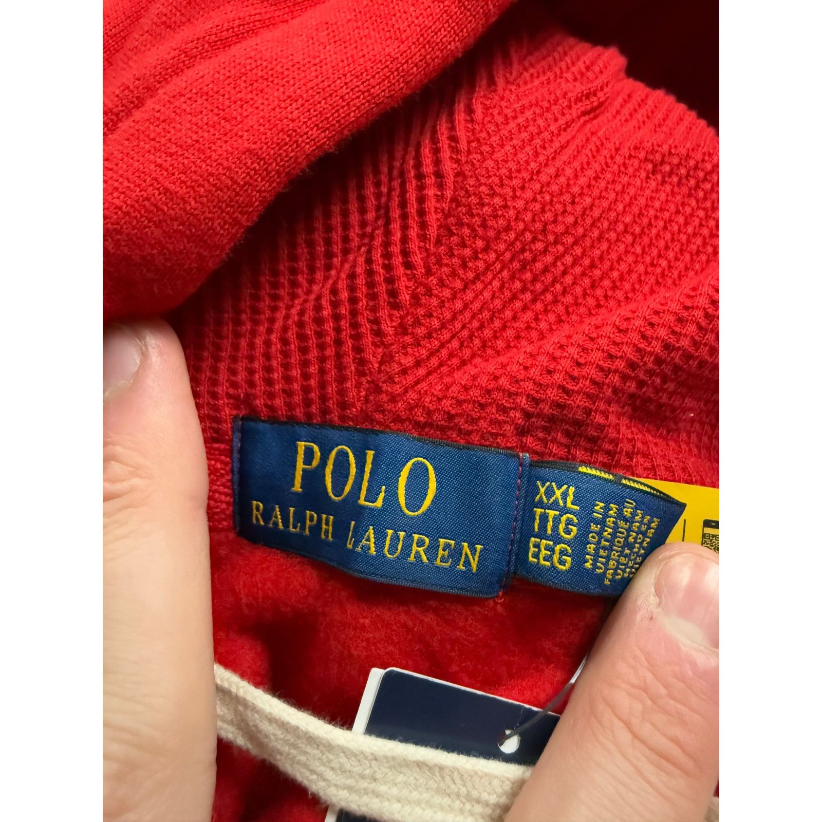 Polo Ralph Lauren Polo Zip Up Red Navy New With Tags XXL Size US XXL / EU 58 / 5 - 2 Thumbnail