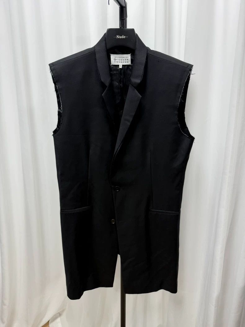 Maison Margiela Masion margiela Destroy the fur-trimmed vest blazer Size 48R - 1 Thumbnail