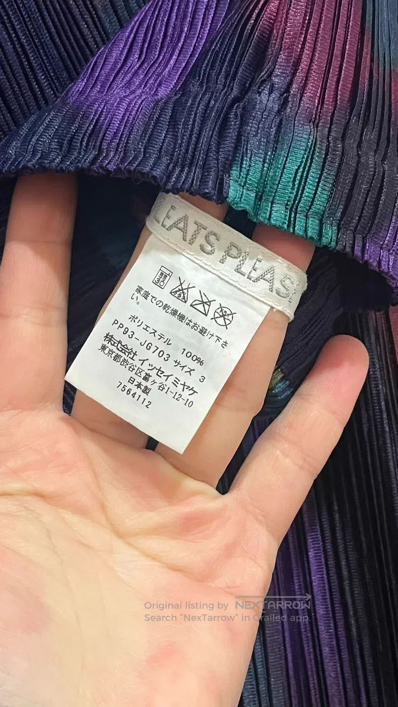 Issey Miyake Issey Miyake size:3 Aurora Color-Block Midi Skirt Size 22" - 3 Thumbnail