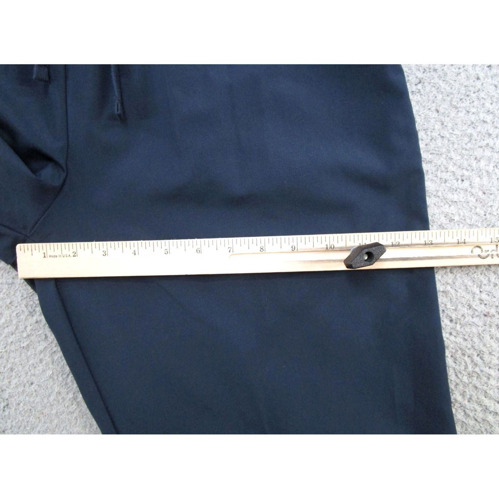Nike VINTAGE Nike Track Pants Navy Blue Swoosh Straight Leg Men/Women L 14-16? Size 36" / US 14 / IT 50 - 6 Thumbnail