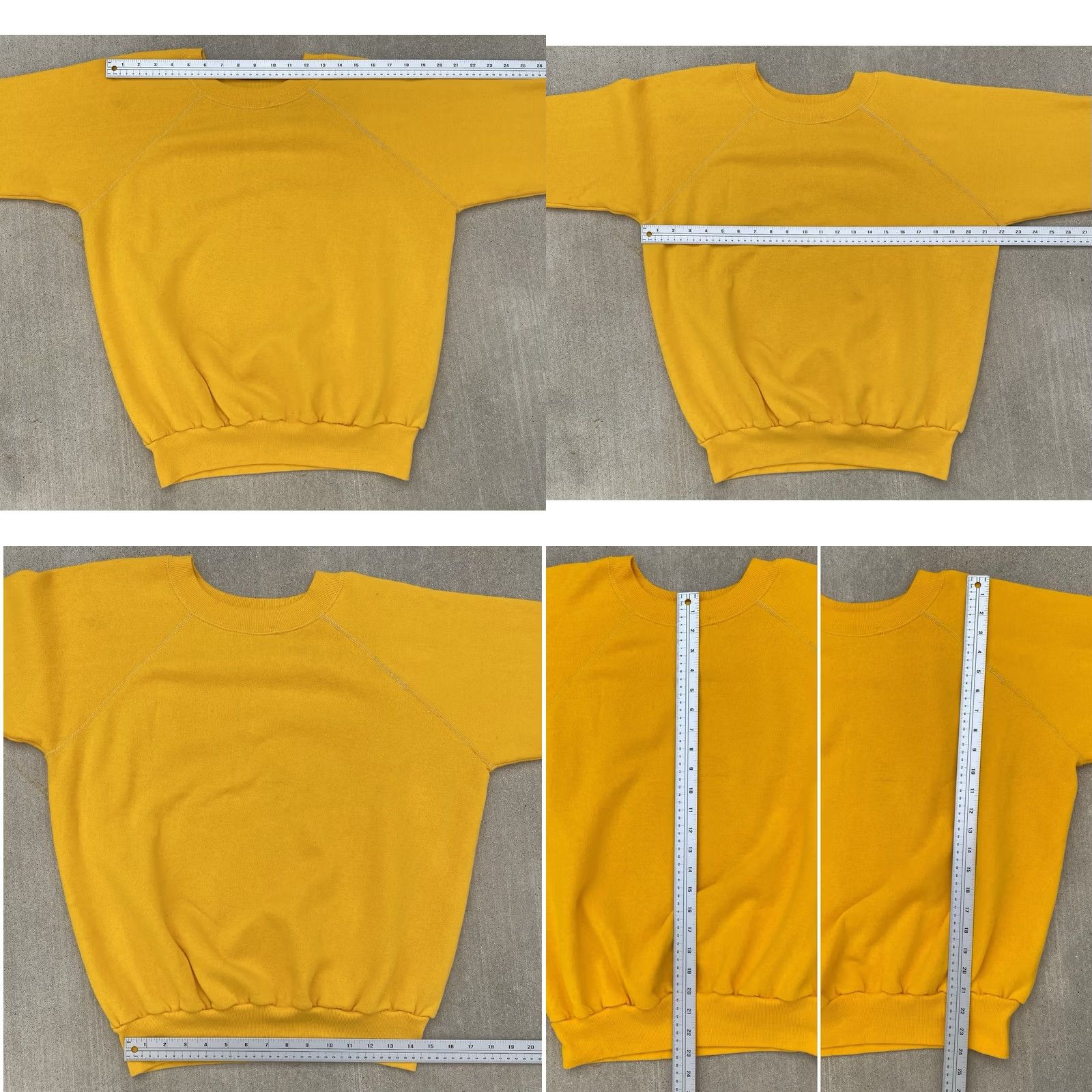 Vintage VINTAGE 20/20 Sport USA Yellow Raglan Crewneck Sweatshirt Large Mens Size US L / EU 52-54 / 3 - 11 Thumbnail