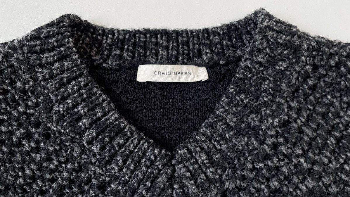 Craig Green Sample Textured Black Wool Sweater Vest Size US M / EU 48-50 / 2 - 5 Thumbnail