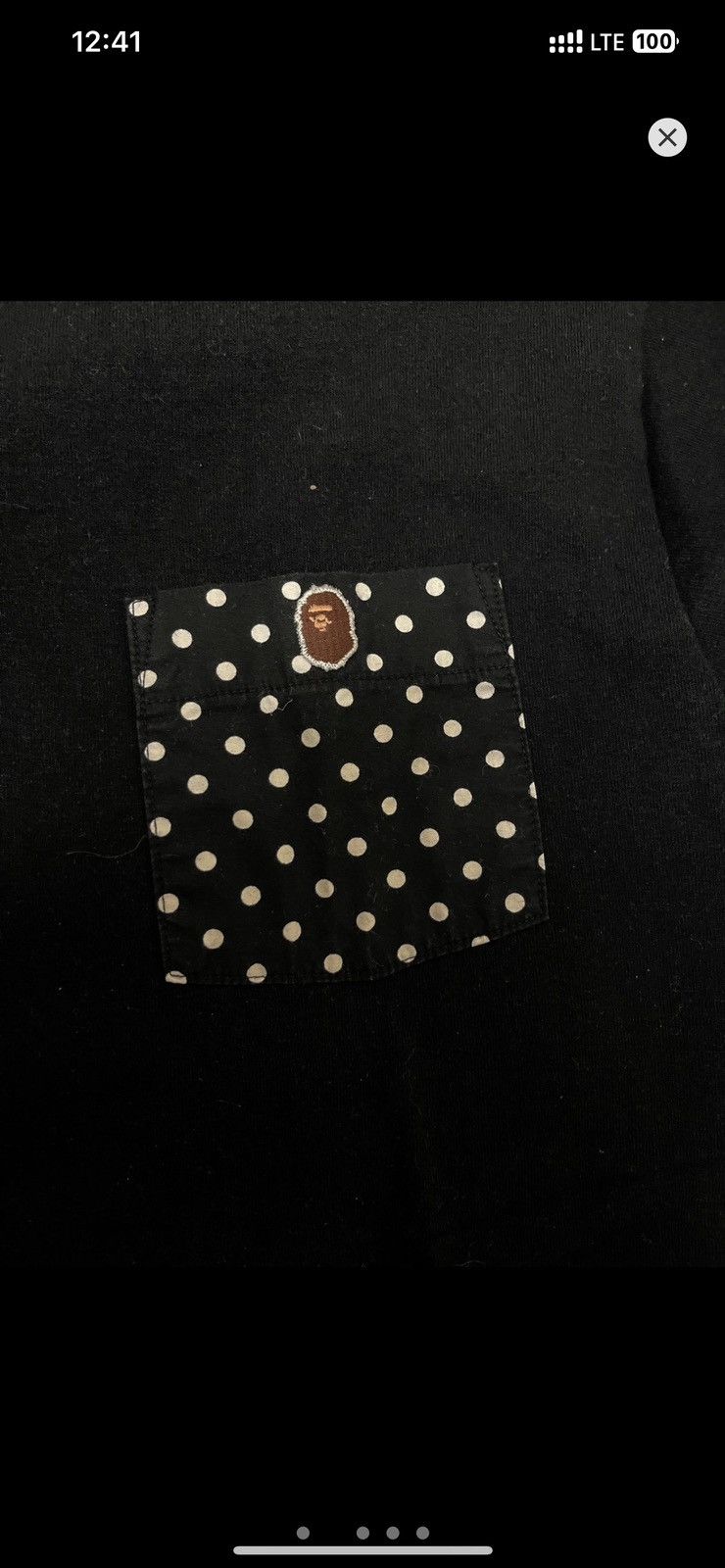 Bape Bape One Point Ape Head Logo Dotted Pocket Tee Size US M / EU 48-50 / 2 - 2 Thumbnail