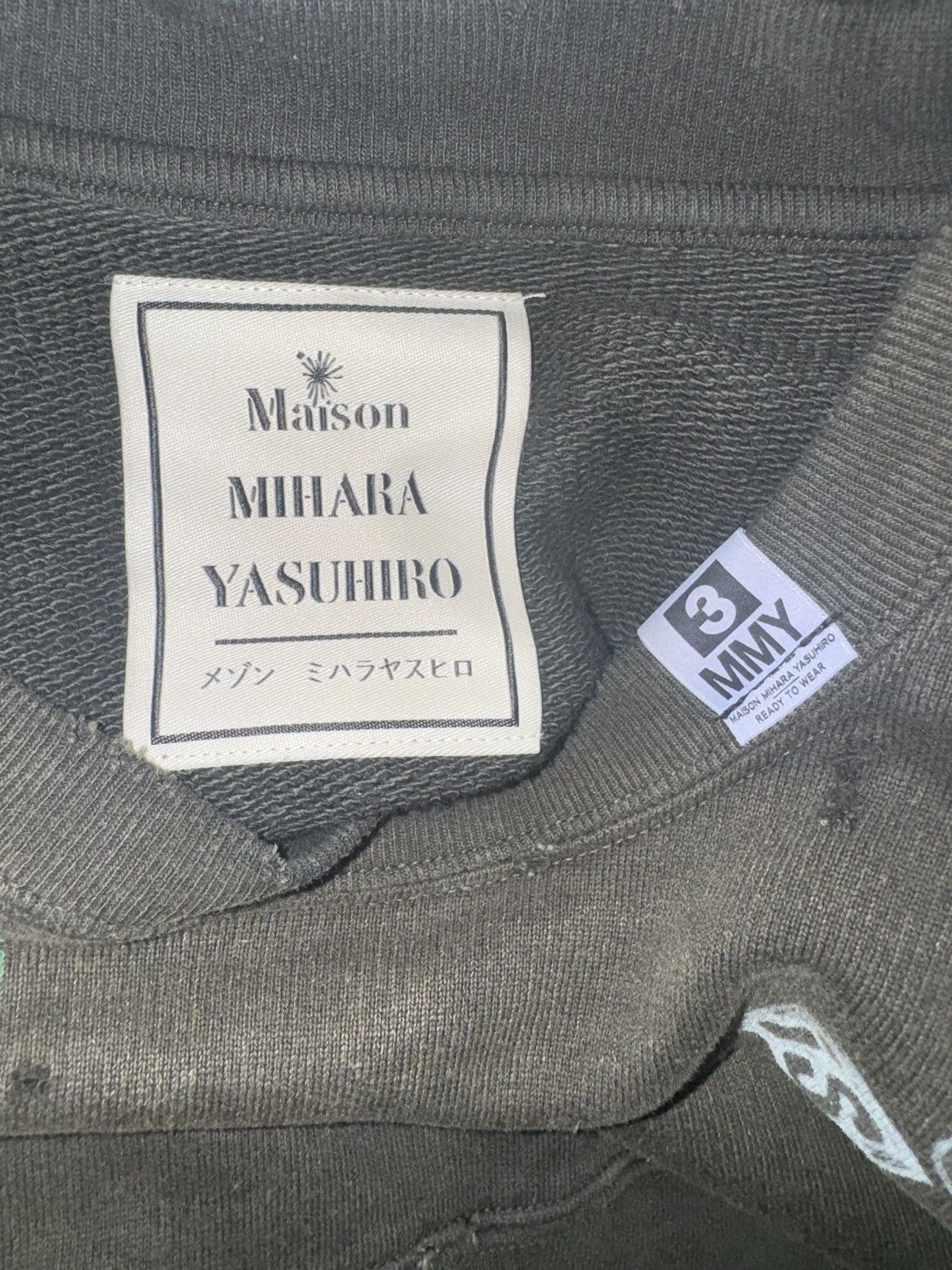 Maison MIHARA YASUHIRO Maison Mihara Yasuhiro Diatressed Sweatshirt Size US M / EU 48-50 / 2 - 8 Thumbnail