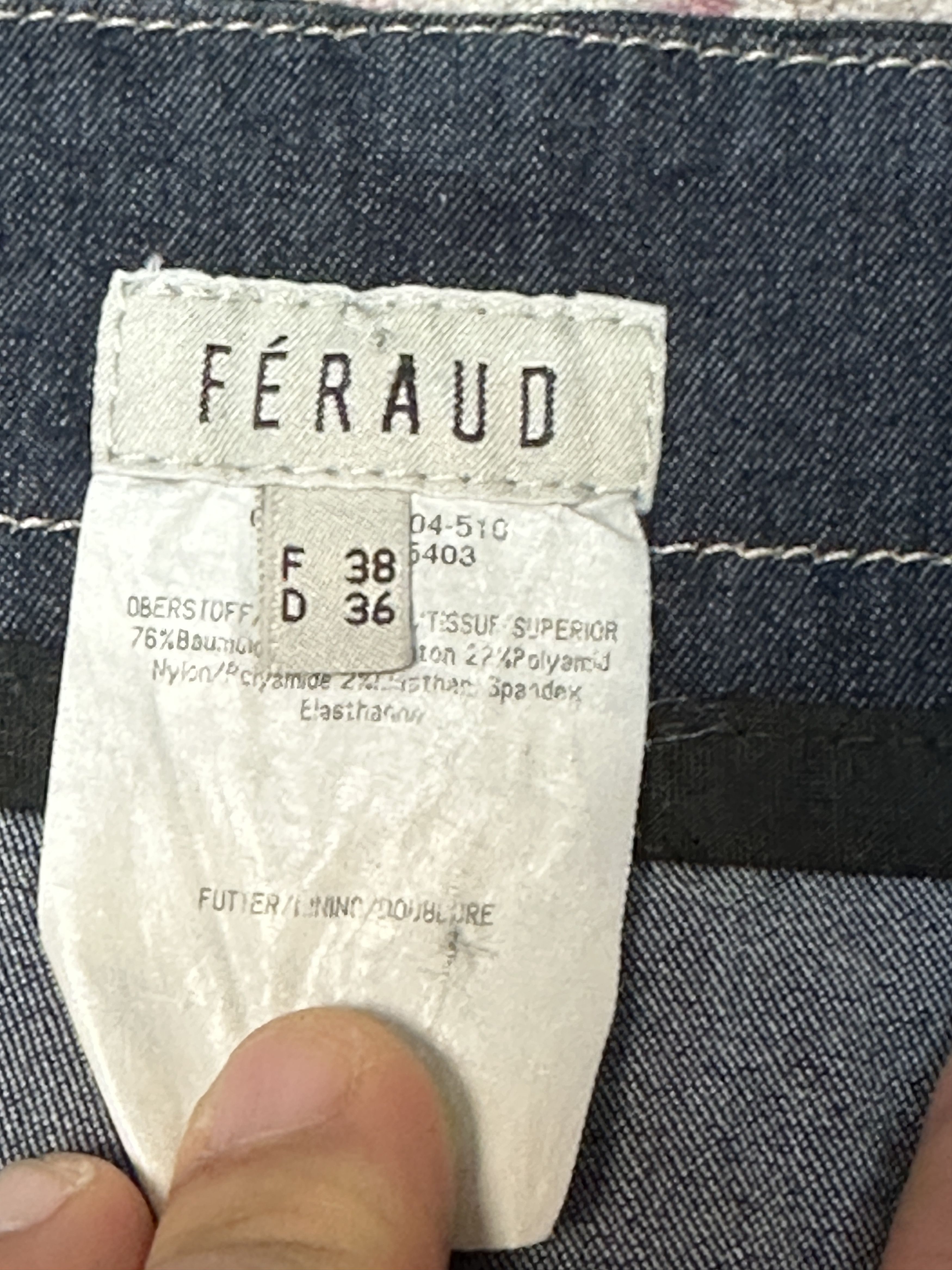 Louis Feraud Louis Feraud Women's Denim Skirt Size 6 Size M / US 6-8 / IT 42-44 - 3 Thumbnail