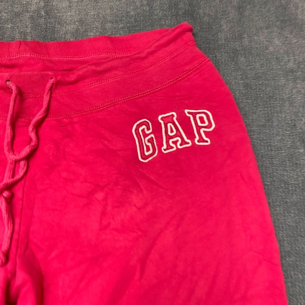 Gap Gap Sweatpants Women M Pink Fleece Lined Drawstring Tapered Leg Winter Cozy - Breathable, Comfort, Casual, Travel, Workwear - Gap Size 32" / US 10 / IT 46 - 4 Thumbnail
