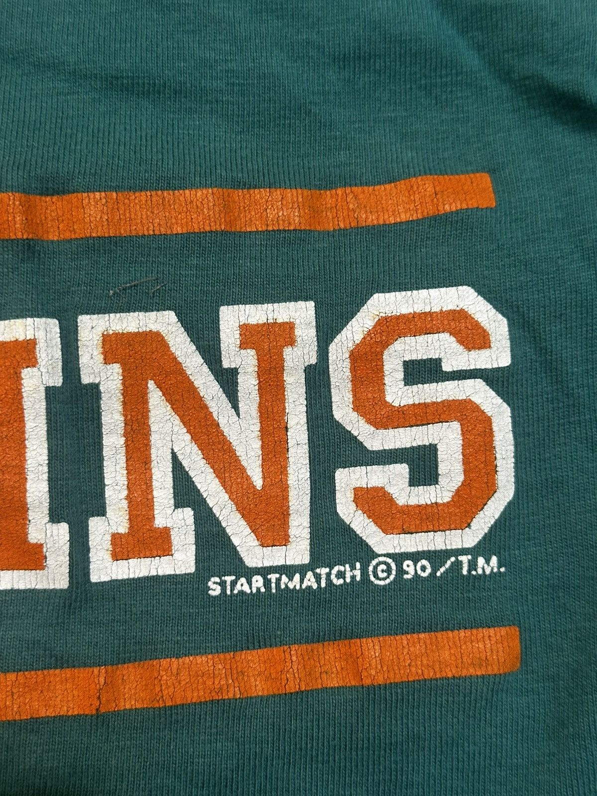 Band Tees Vintage 1990 Miami Dolphins NFL Shirt Size US M / EU 48-50 / 2 - 8 Thumbnail