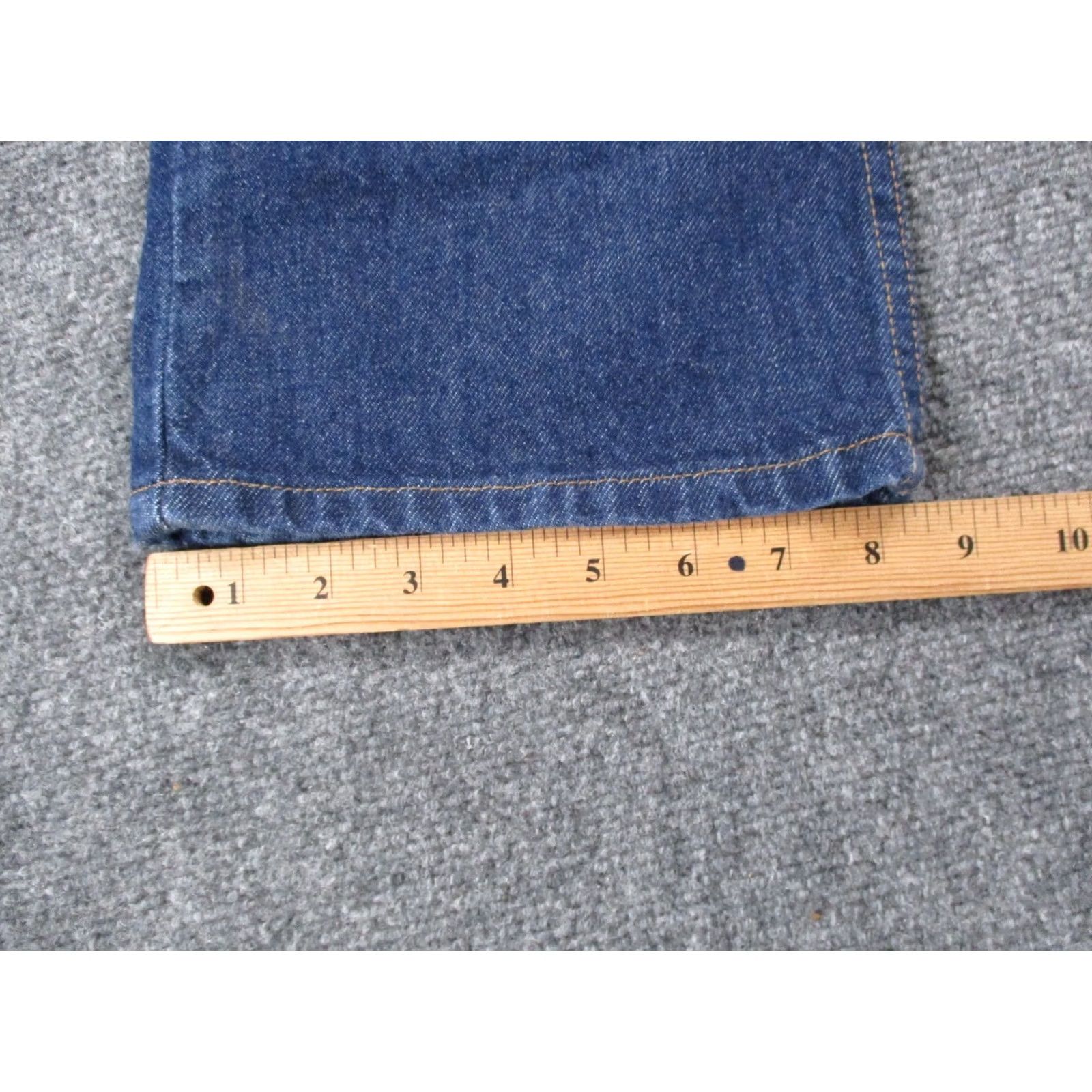 Levi's VINTAGE Levi's Jeans Mens 32 X 36 Denim Bootcut 517 Blue Leather Red Tab 90s Size US 30 / EU 46 - 6 Thumbnail