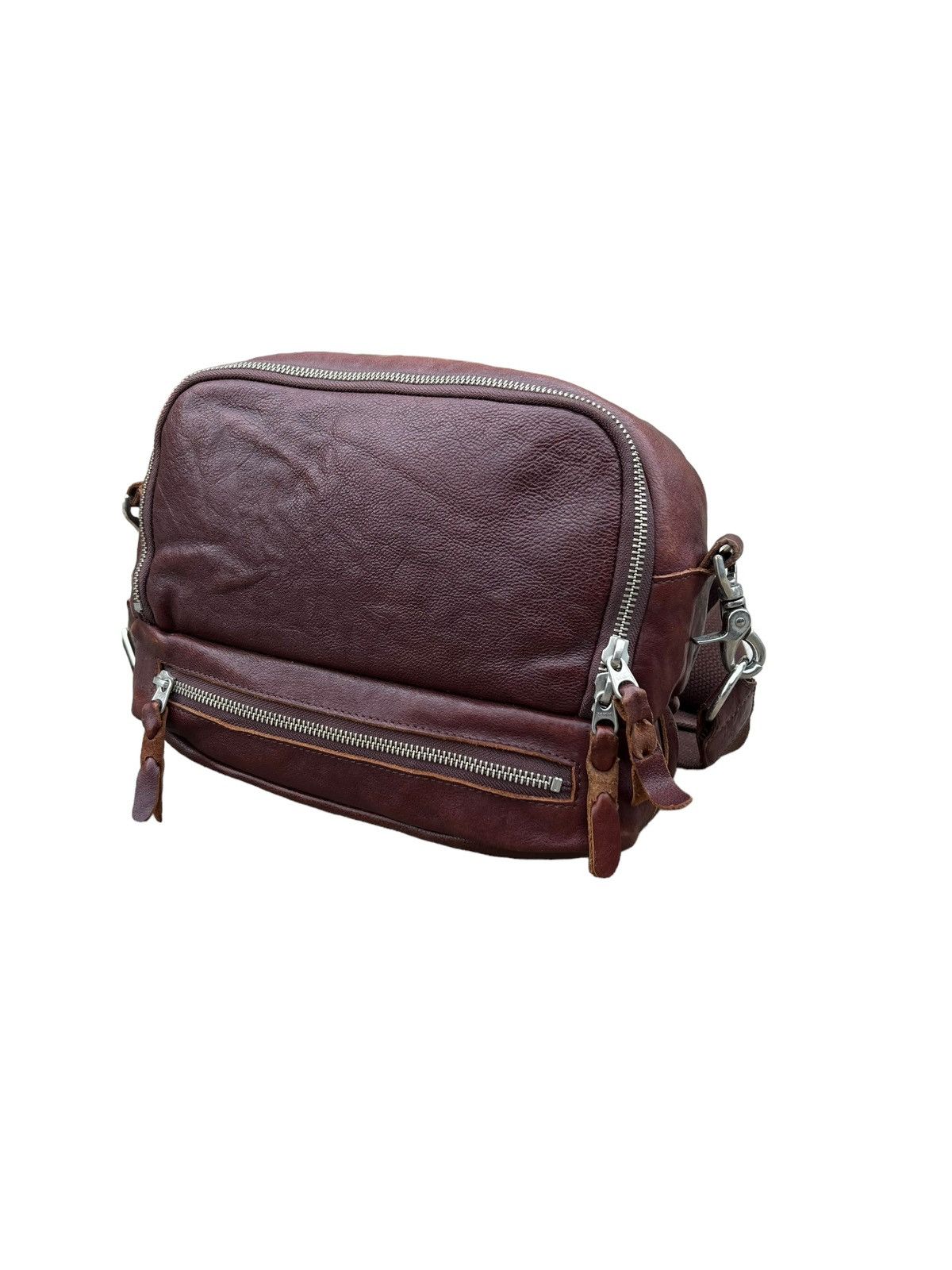 Japanese Brand Vintage Butler Verner Sails Patina Leather Bag 2 Compartment Size ONE SIZE - 19 Thumbnail