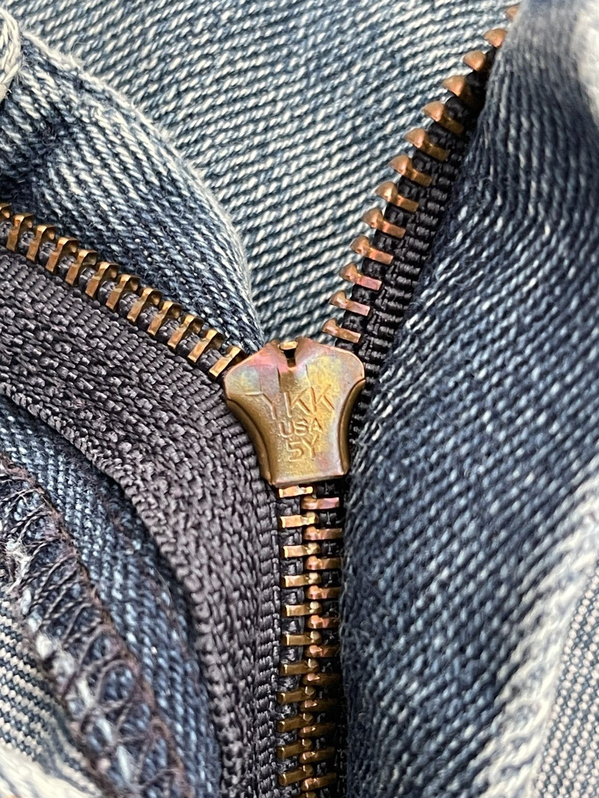 Wrangler Vintage Wrangler USA Distressed Denim Size US 35 - 6 Thumbnail