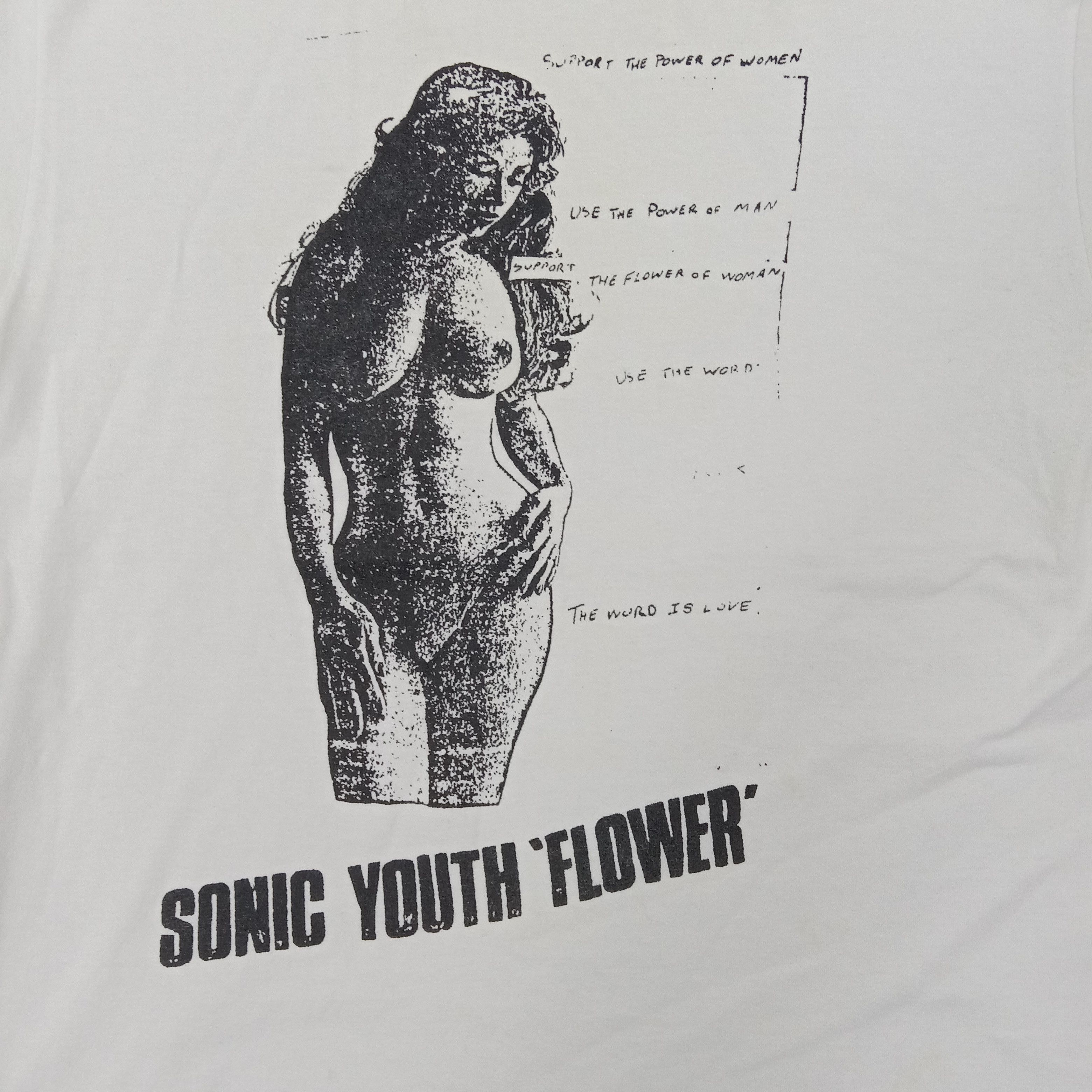 Band Tees × Vintage Sonic Youth Flower American Rock Band Tshirt Size US L / EU 52-54 / 3 - 2 Thumbnail