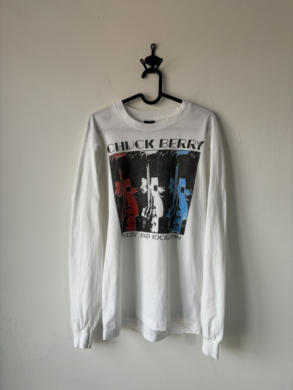 Band Tees 1991 Chuck Berry Reelin And Rocking Tour Longsleeve Size US L / EU 52-54 / 3 - 1 Thumbnail