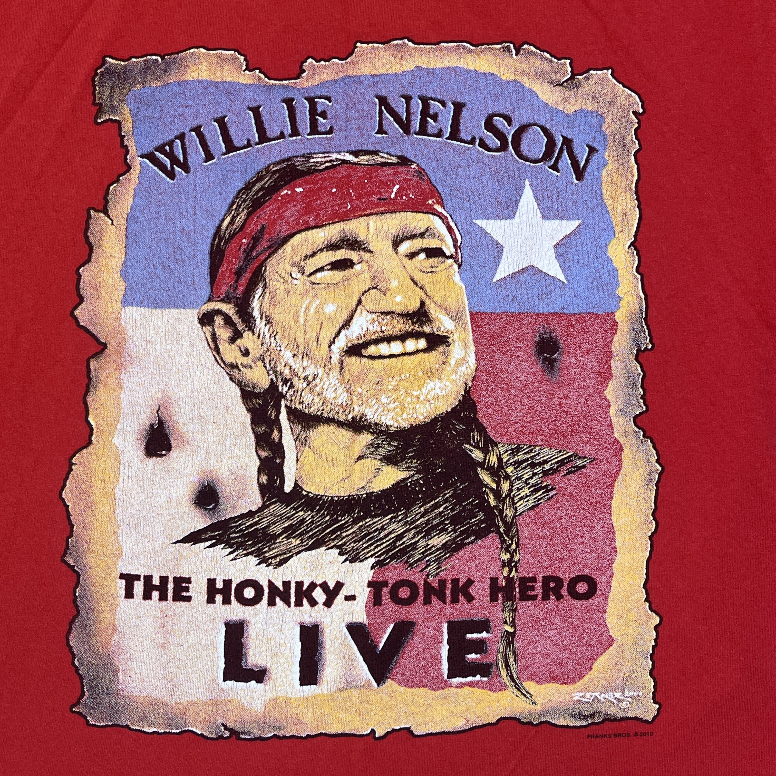 Band Tees × Vintage Willie Nelson Shirt Vintage Band Tees Bob Dylan Neil Young Size US M / EU 48-50 / 2 - 4 Thumbnail
