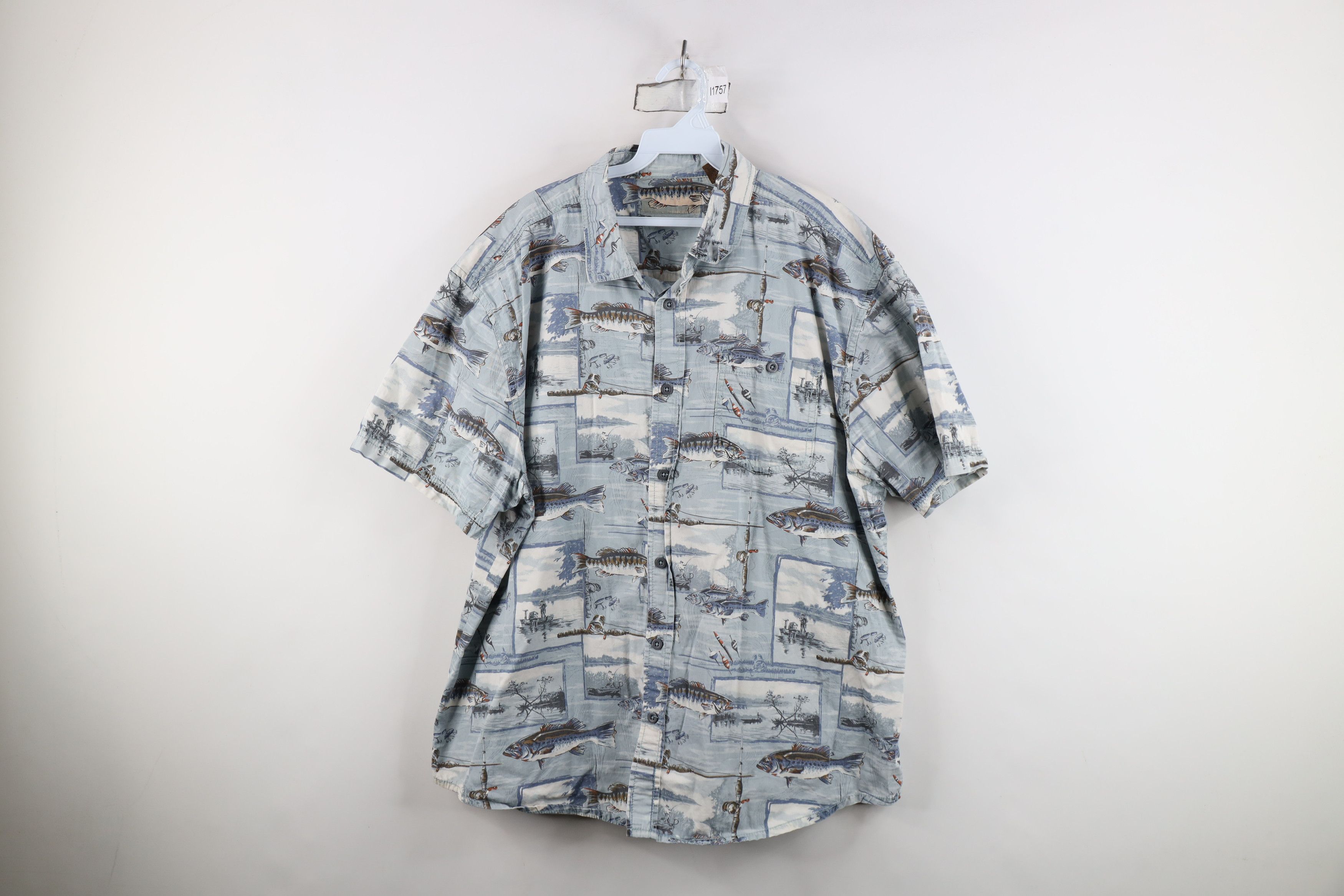 Vintage Vintage 90s Y2K Streetwear All Over Print Button Shirt Size US XL / EU 56 / 4 - 1 Thumbnail