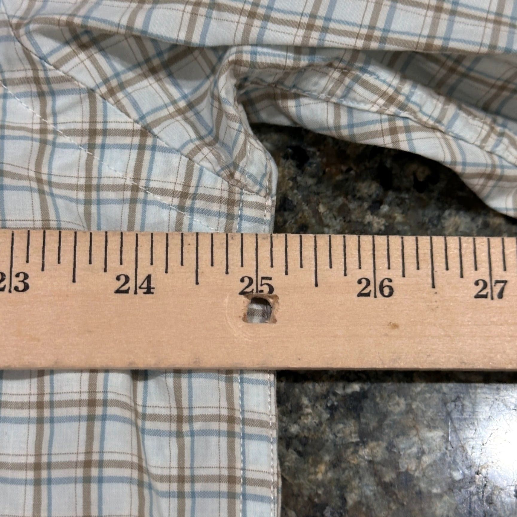 Nautica VINTAGE Nautica Button-Up Shirt Plaid XL Men White Brown Blue 100% Cotton Two Ply Preppy 90s Retro Classic Fit Long Sleeve Casual Business Mens Size US XL / EU 56 / 4 - 6 Thumbnail