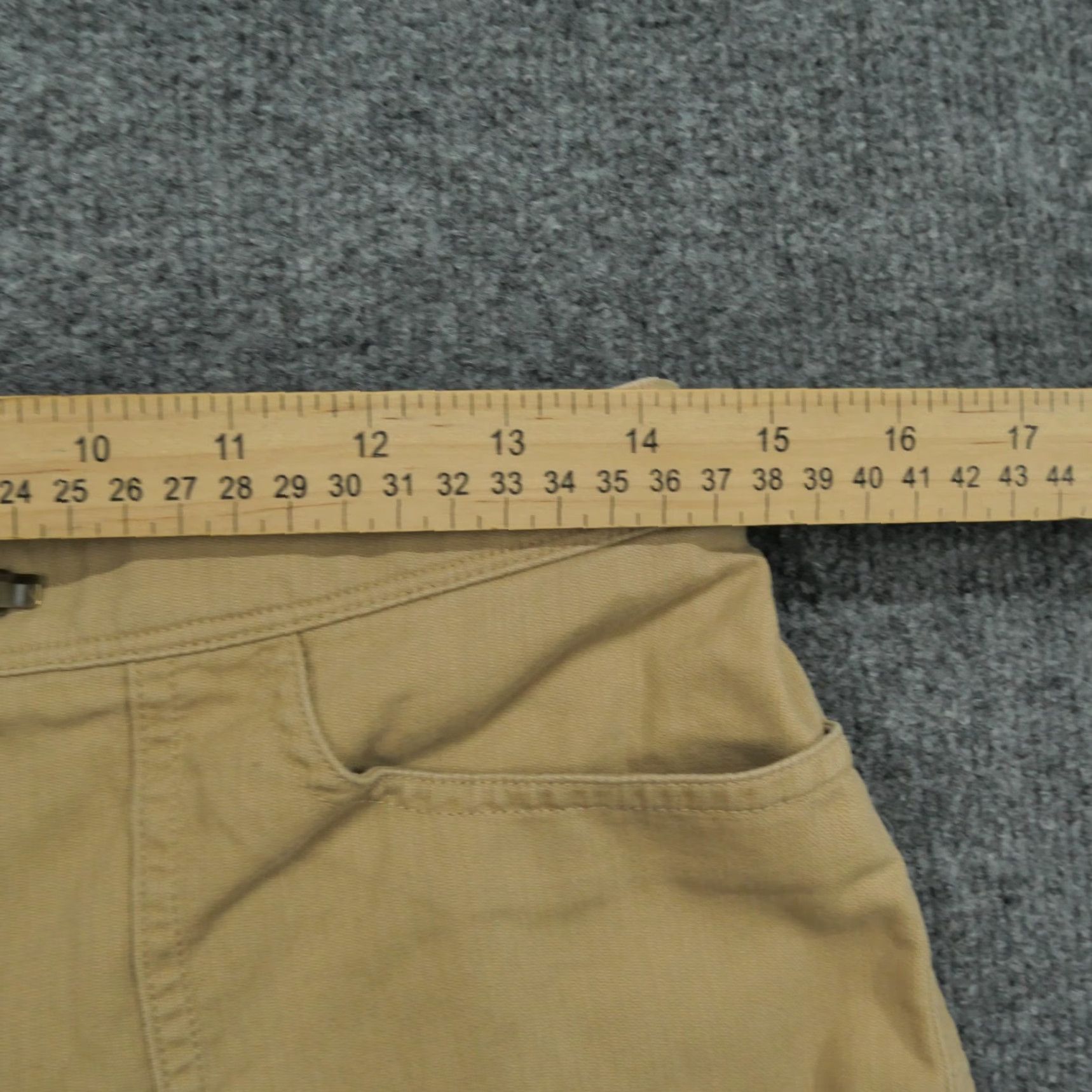 Ralph Lauren VINTAGE Ralph Lauren Pants Womens 8 Petite 8P Tan Brown Military Cropped Y2K Straight Pockets Beiges Brown Cropped 24in Inseam Womens Size 30" / US 8 / IT 44 - 6 Thumbnail