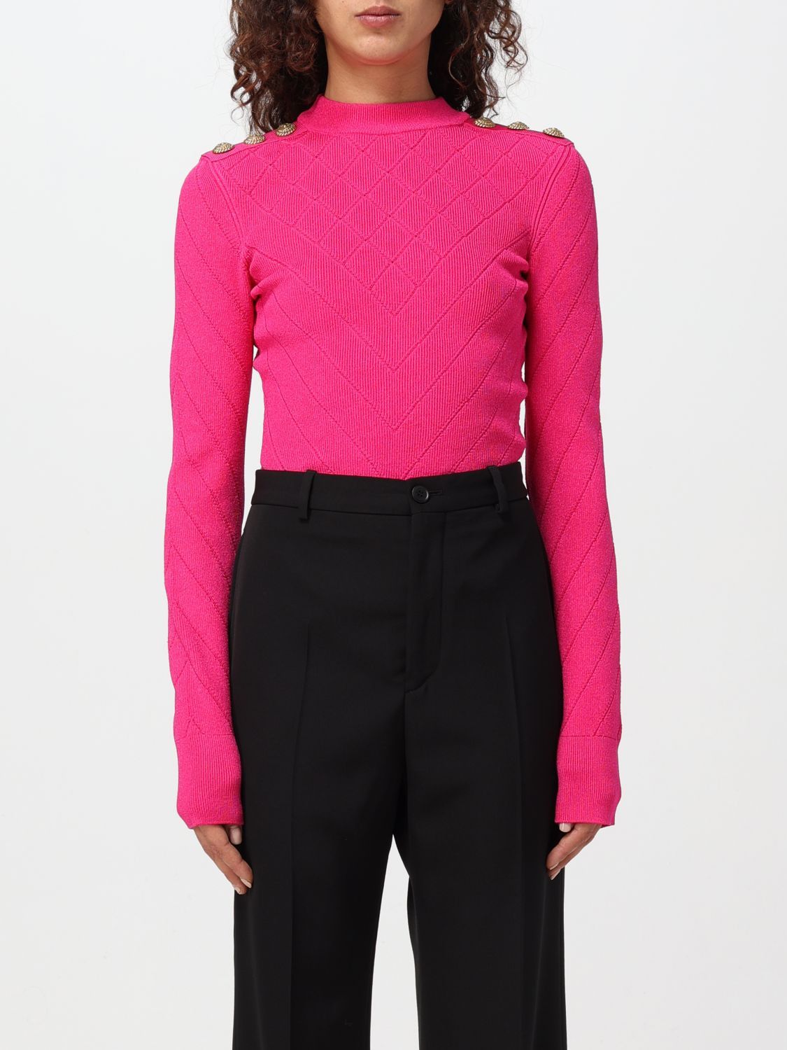 image of Balmain Sweater Woman Pink, Women's (Size Small)